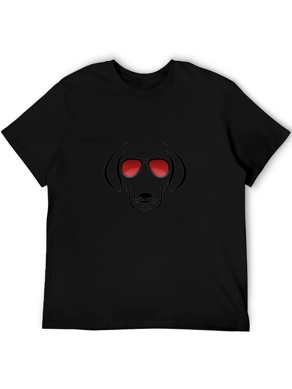Cool Dog Graphic T-Shirt - Black