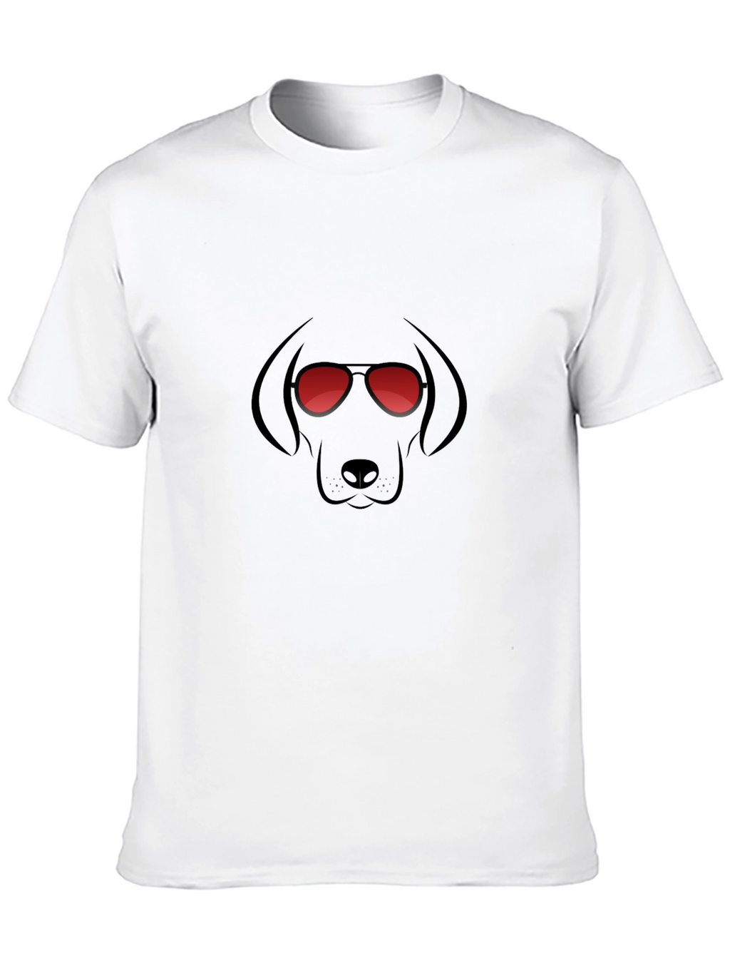 Cool Dog Graphic T-Shirt - Black