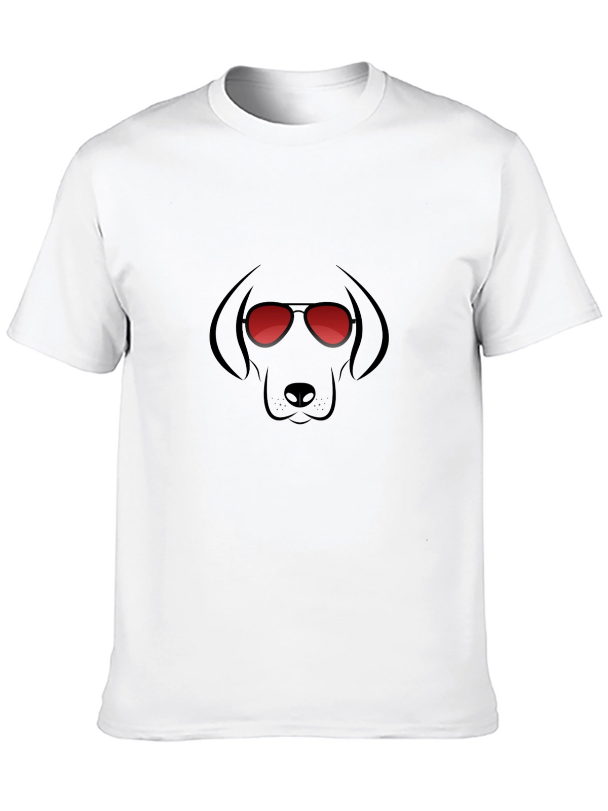 Cool Dog Graphic T-Shirt - Black