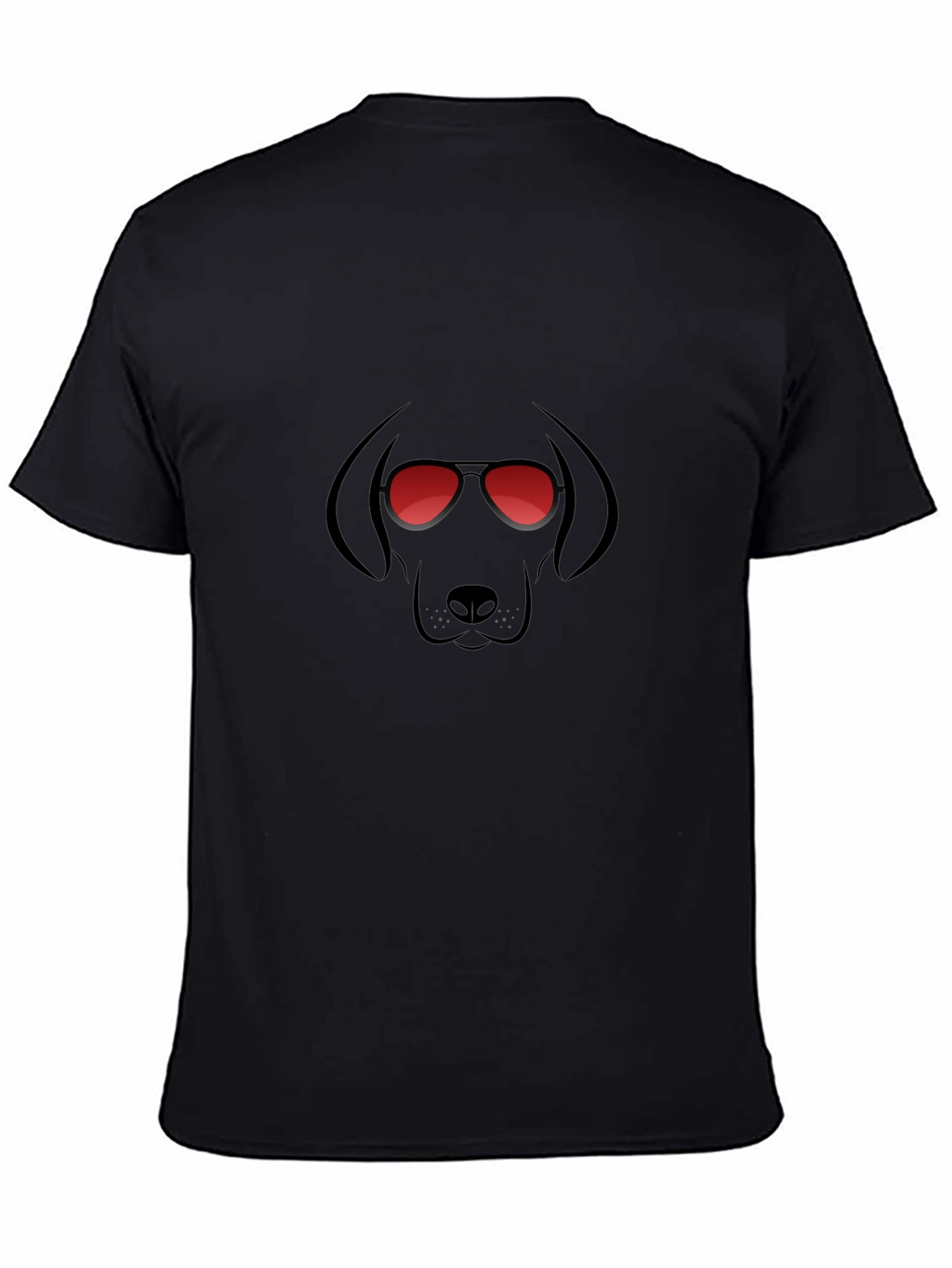 Cool Dog Graphic T-Shirt - Black