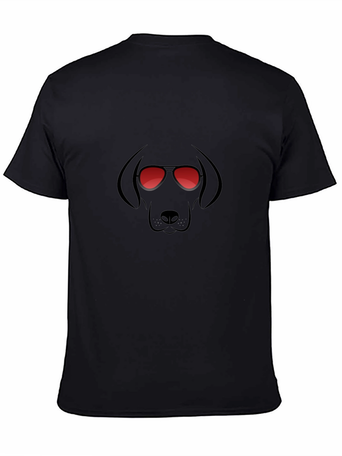 Cool Dog Graphic T-Shirt - Black