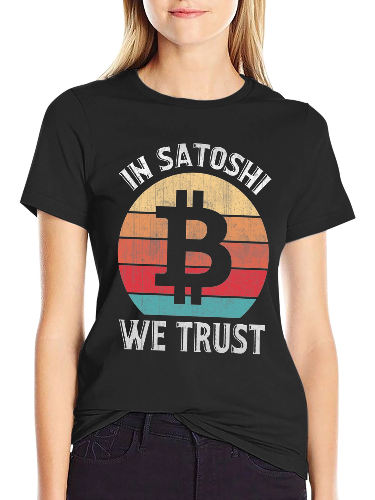 In Satoshi We Trust Bitcoin Graphic Tee