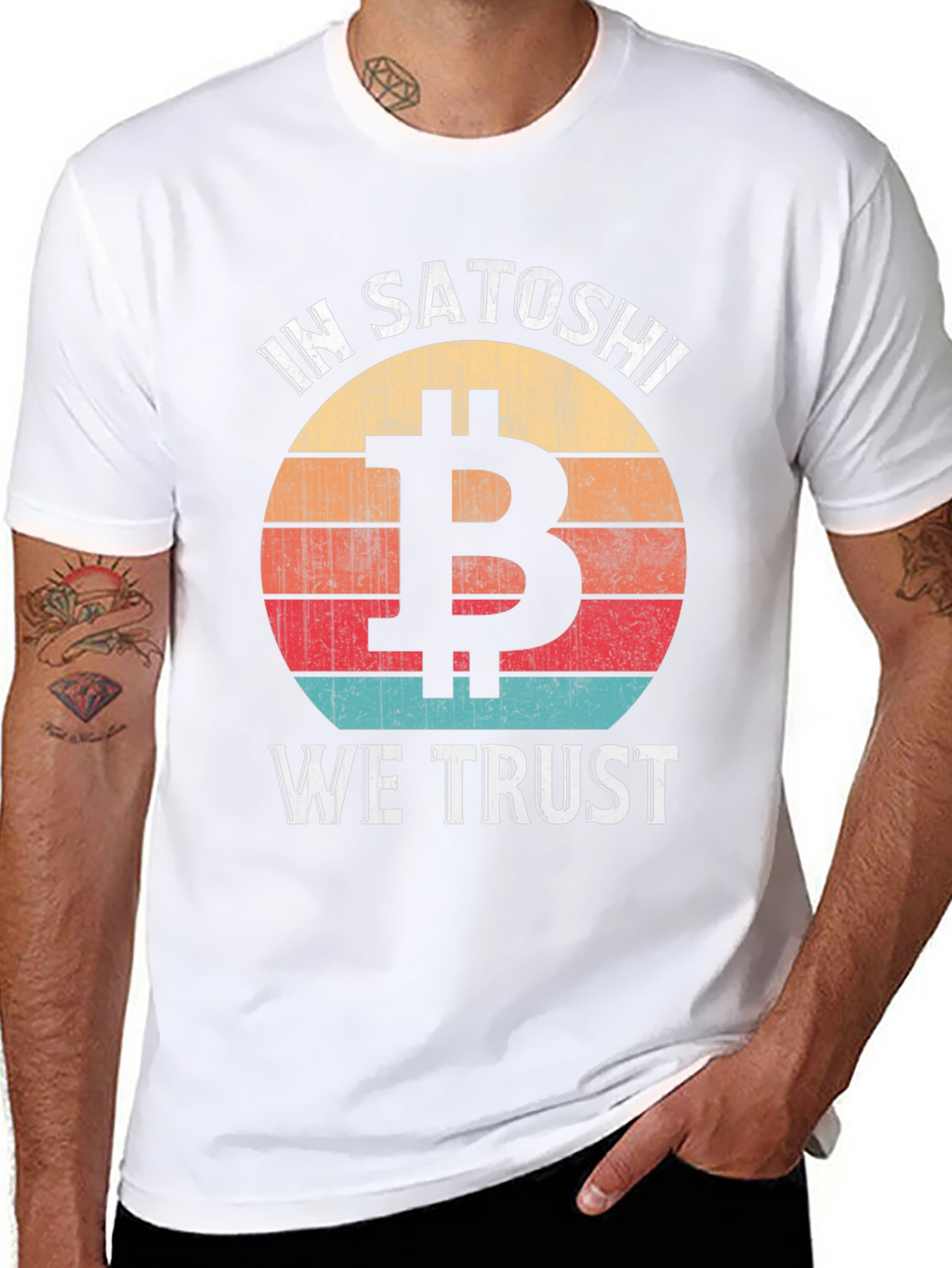 In Satoshi We Trust Bitcoin Graphic Tee