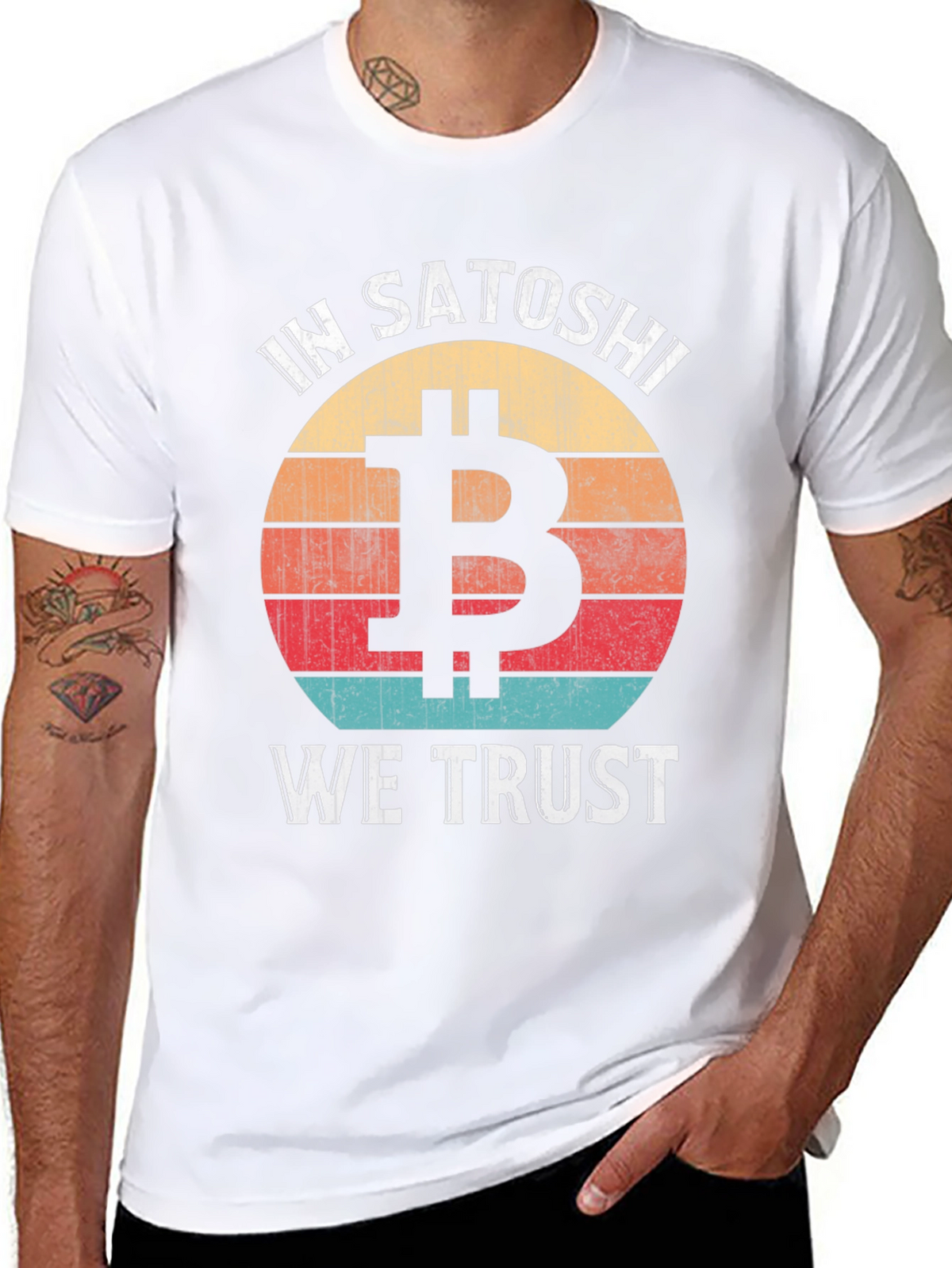 In Satoshi We Trust Bitcoin Graphic Tee