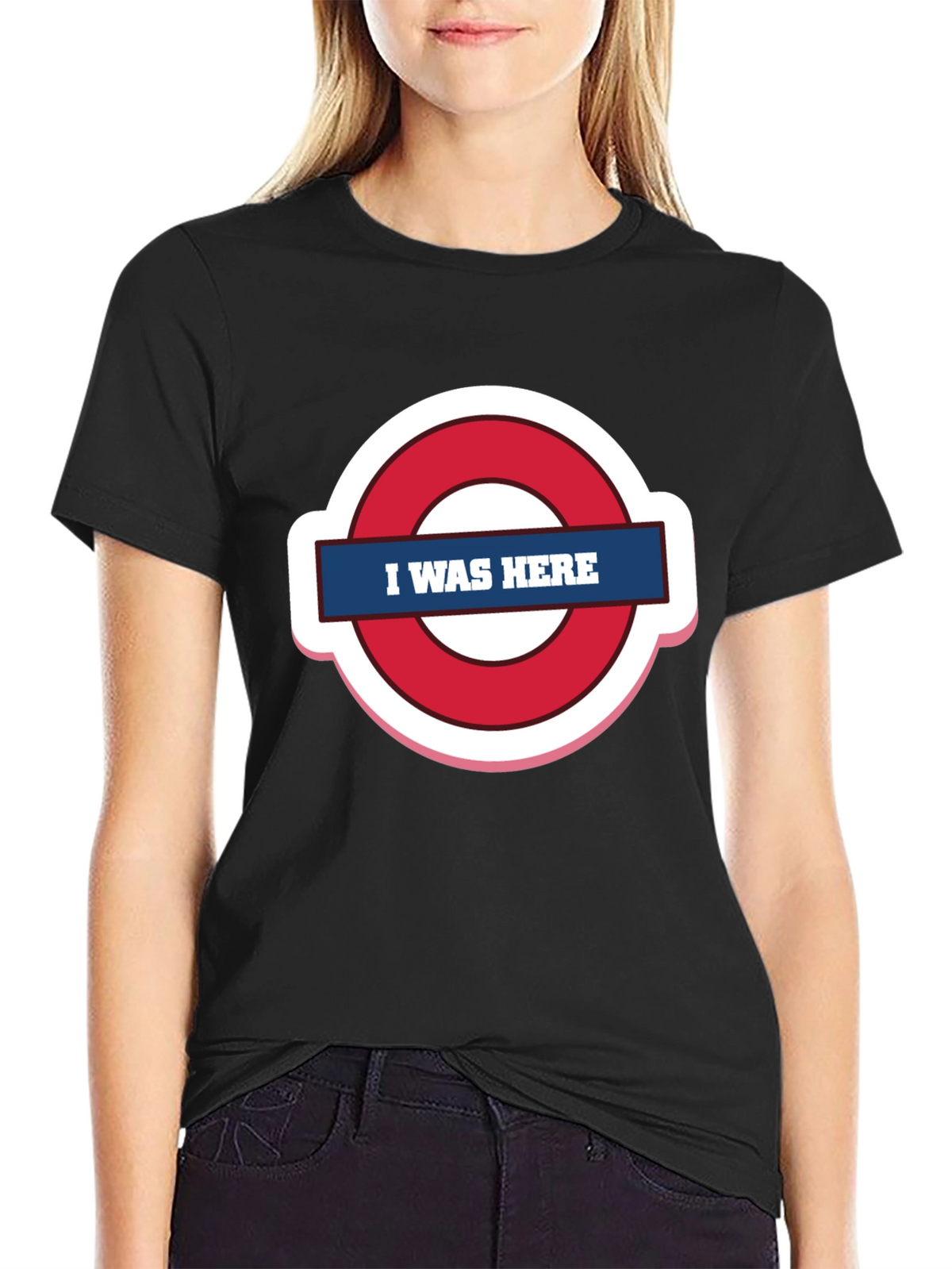 I Was Here Graphic Tee - Trendy Design