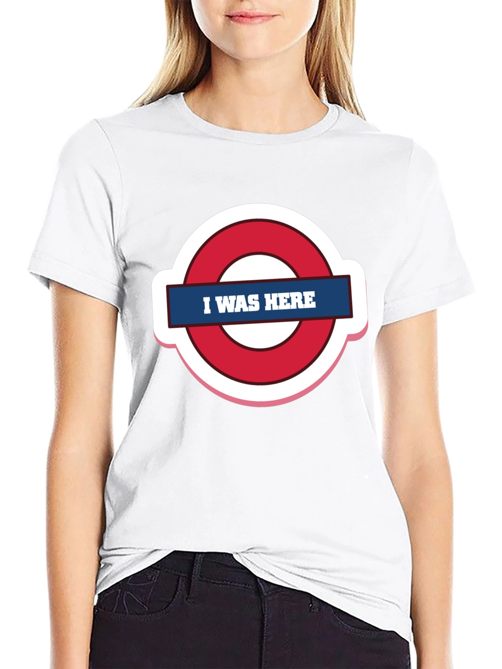 I Was Here Graphic Tee - Trendy Design