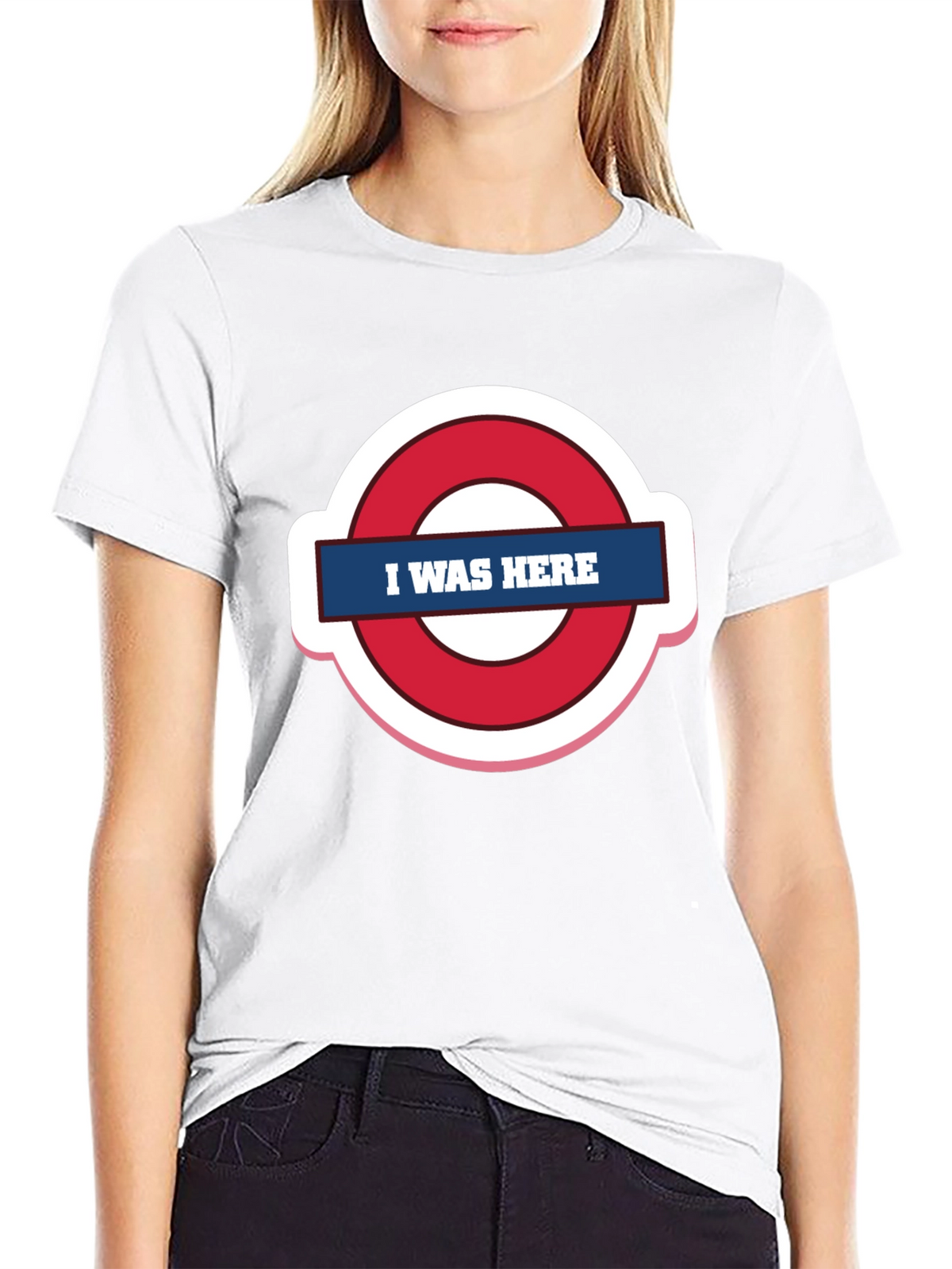 I Was Here Graphic Tee - Trendy Design