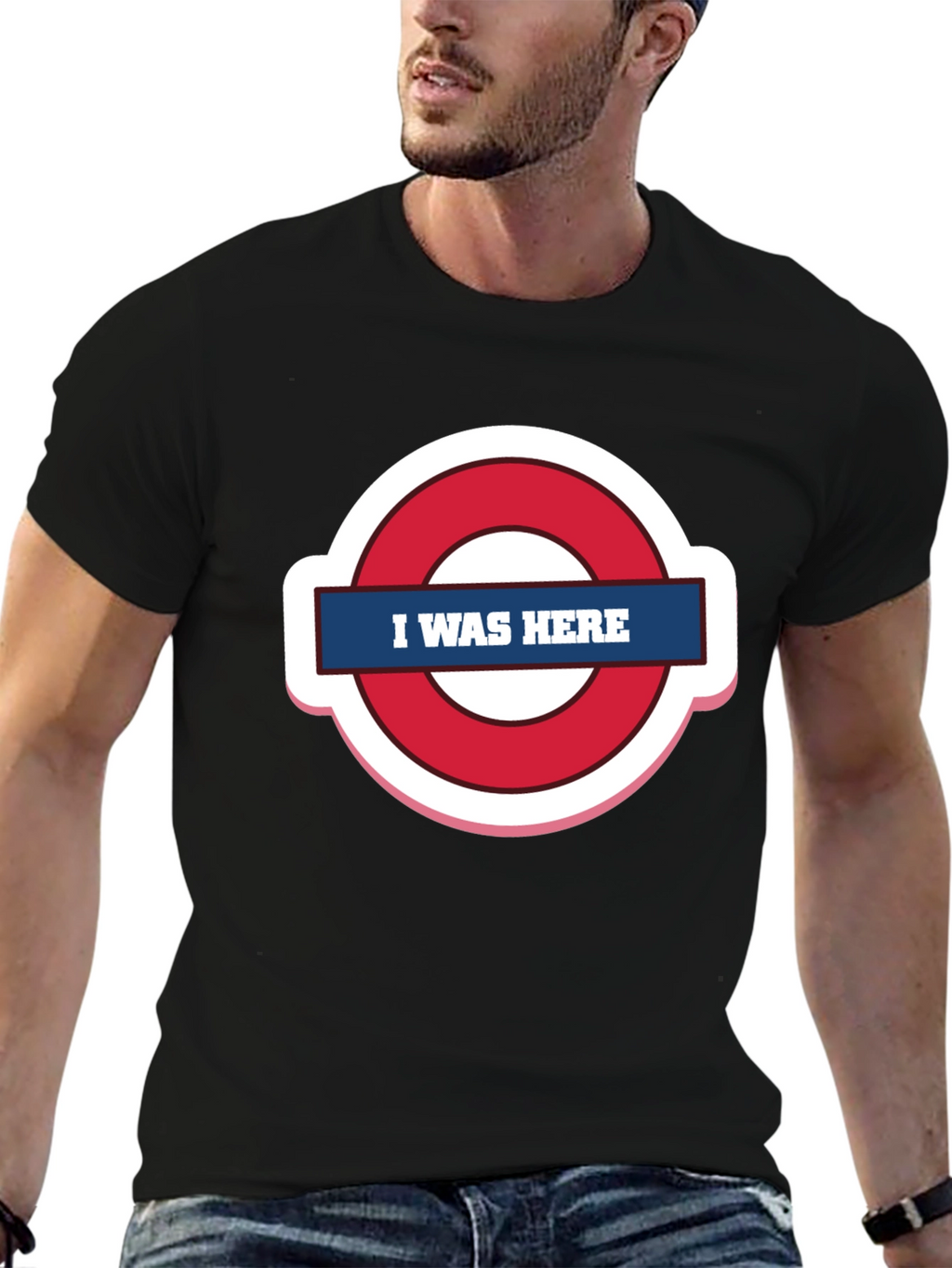 I Was Here Graphic Tee - Trendy Design