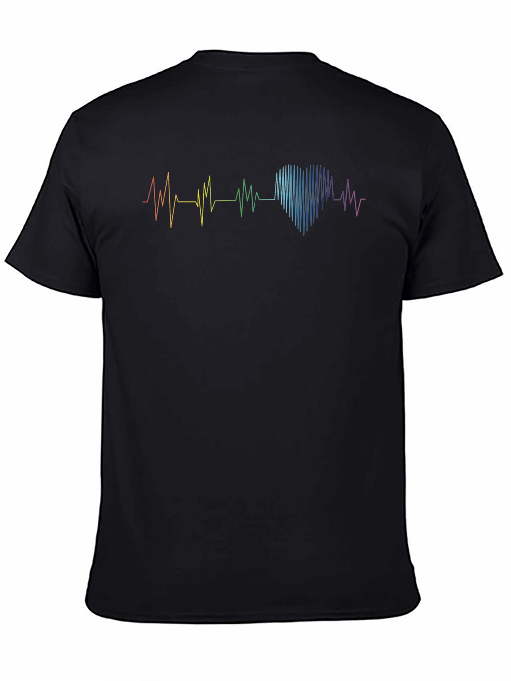 Rainbow Heartbeat Graphic Tee - Pride Love Shirt