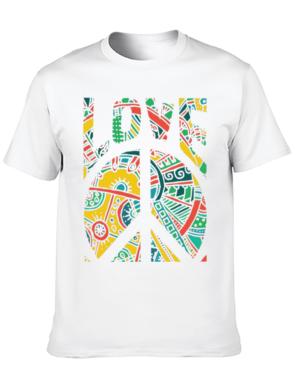 Peace & Love Graphic Tee - Retro Design
