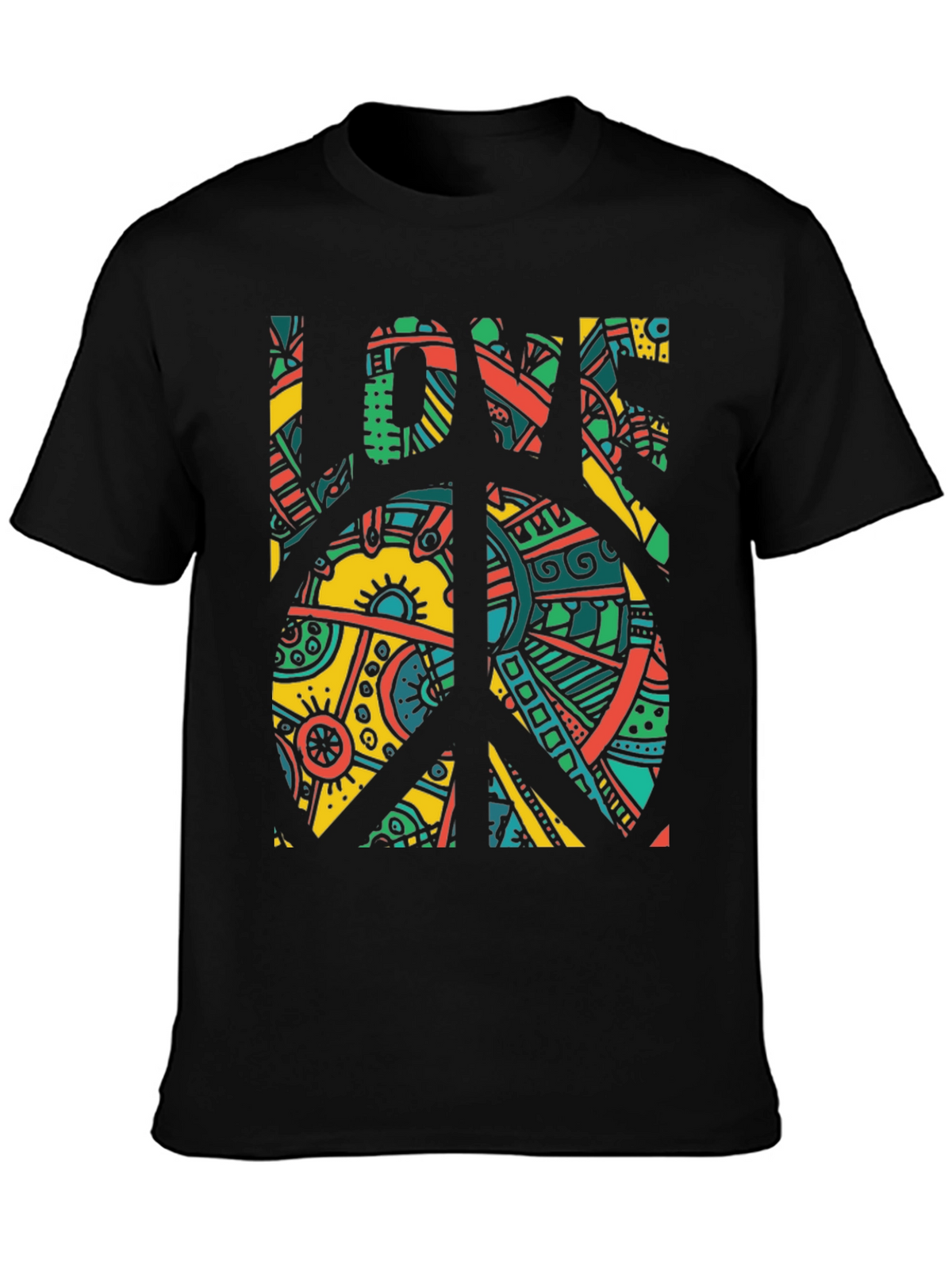 Peace & Love Graphic Tee - Retro Design