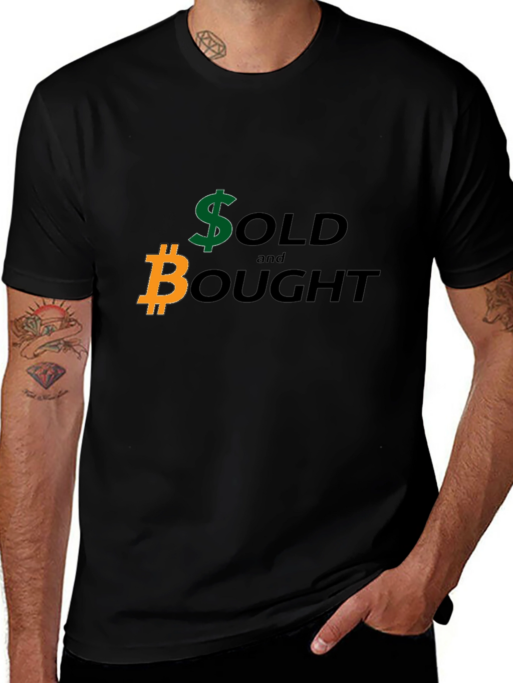 Crypto Trading T-Shirt - Sold and Bought Design