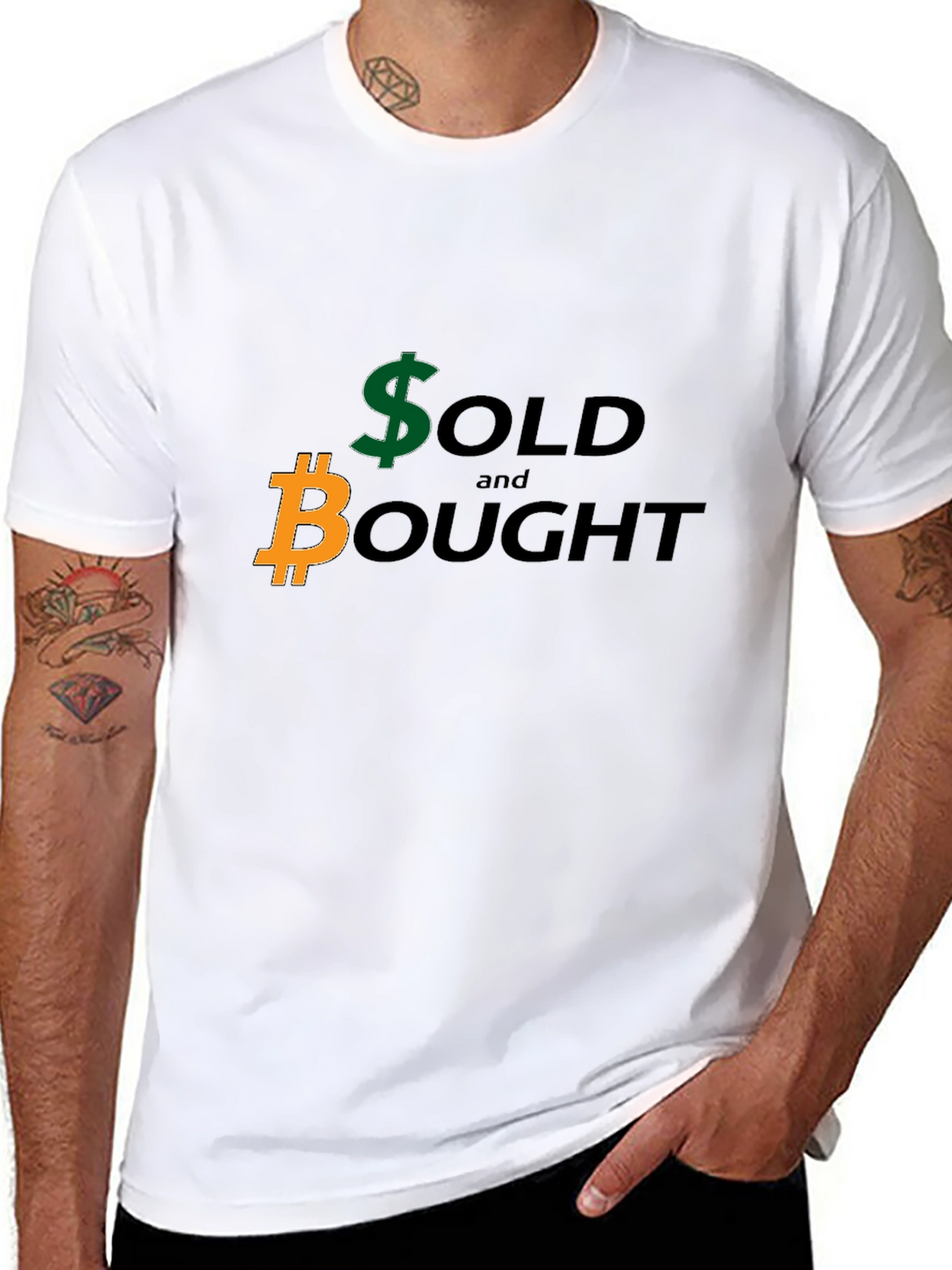 Crypto Trading T-Shirt - Sold and Bought Design