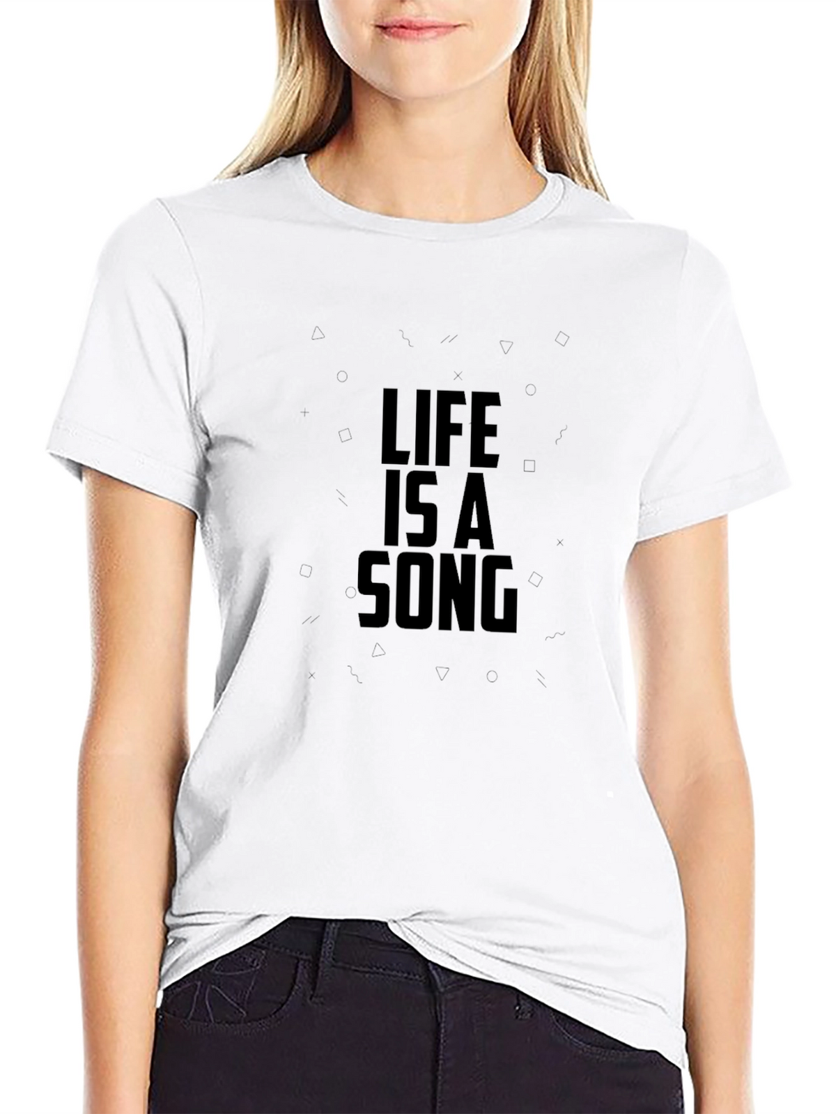 Life Is A Song Black Graphic Tee