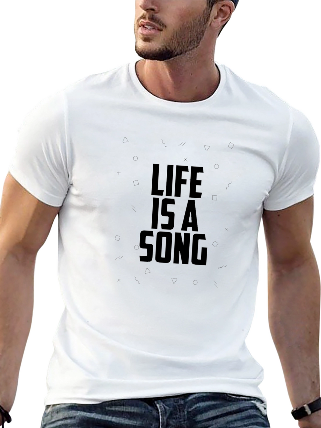 Life Is A Song Black Graphic Tee