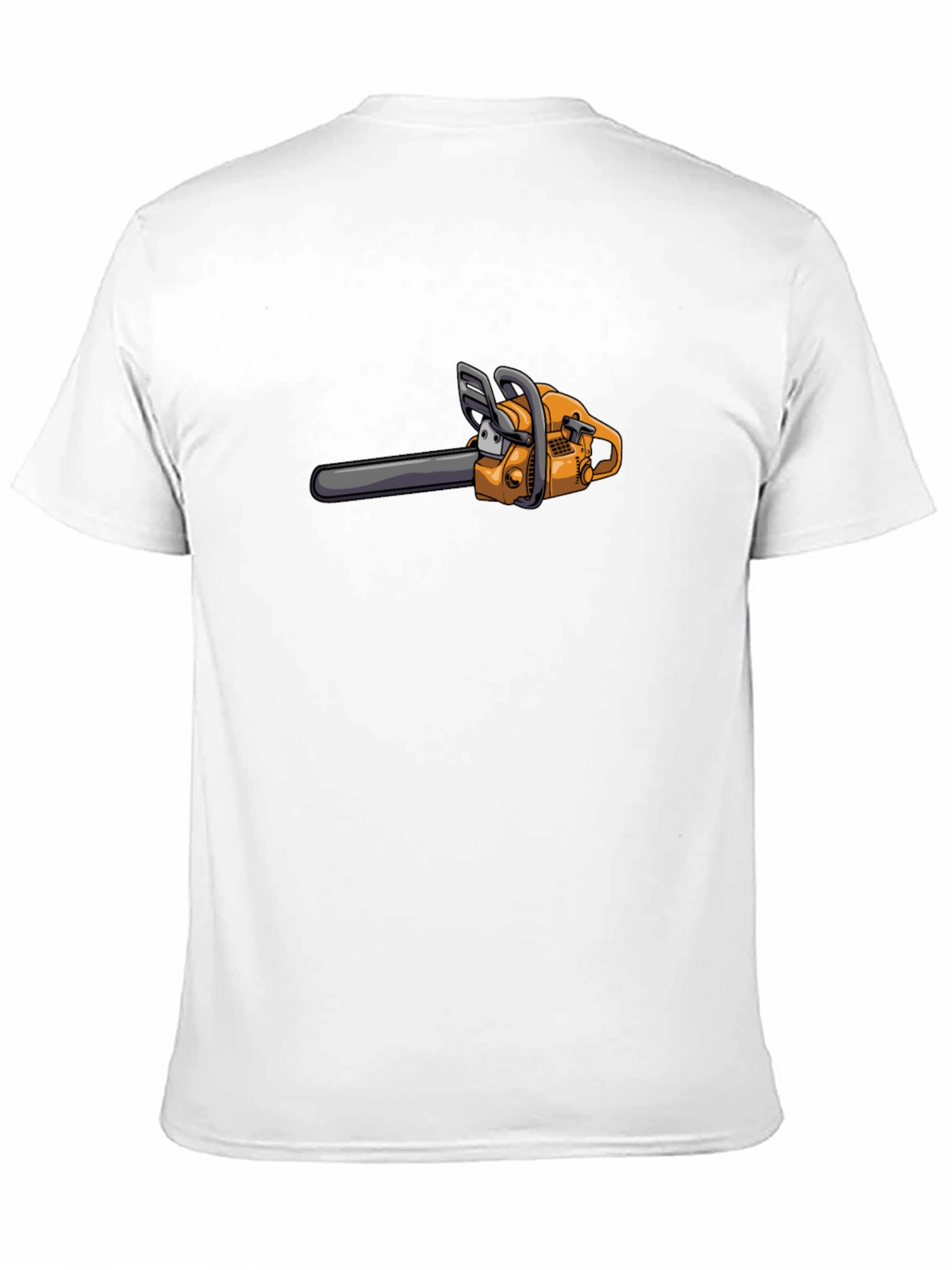 Cartoon Chainsaw Graphic T-Shirt