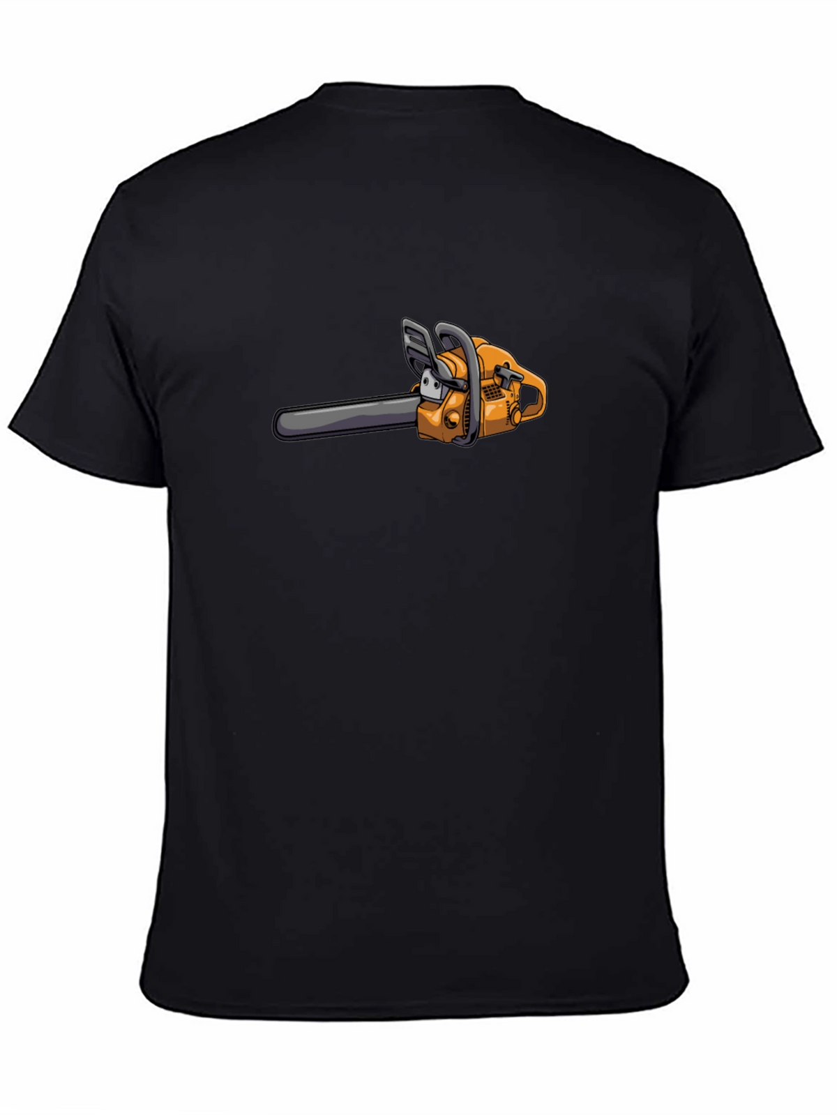 Cartoon Chainsaw Graphic T-Shirt