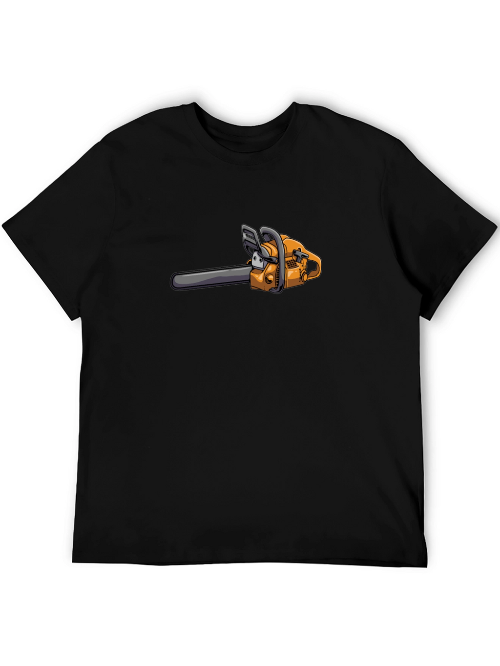 Cartoon Chainsaw Graphic T-Shirt