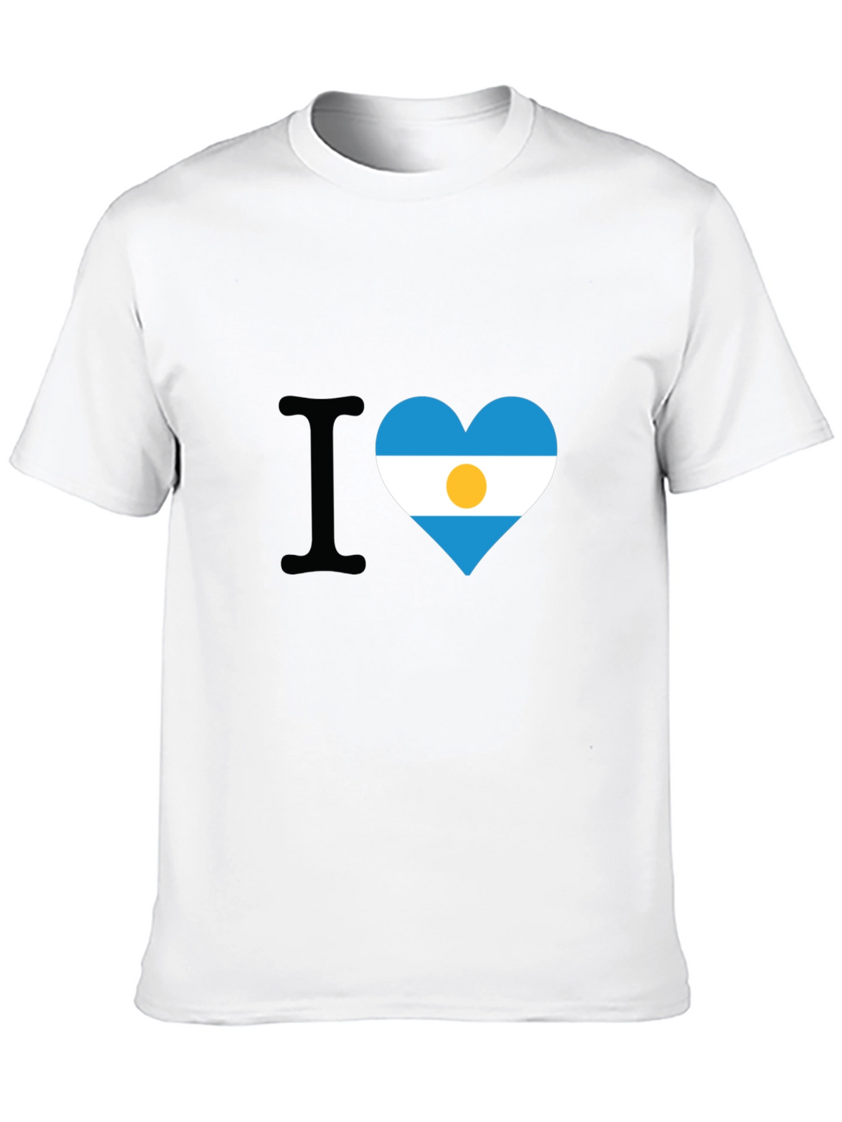 Argentina Flag Heart T-Shirt