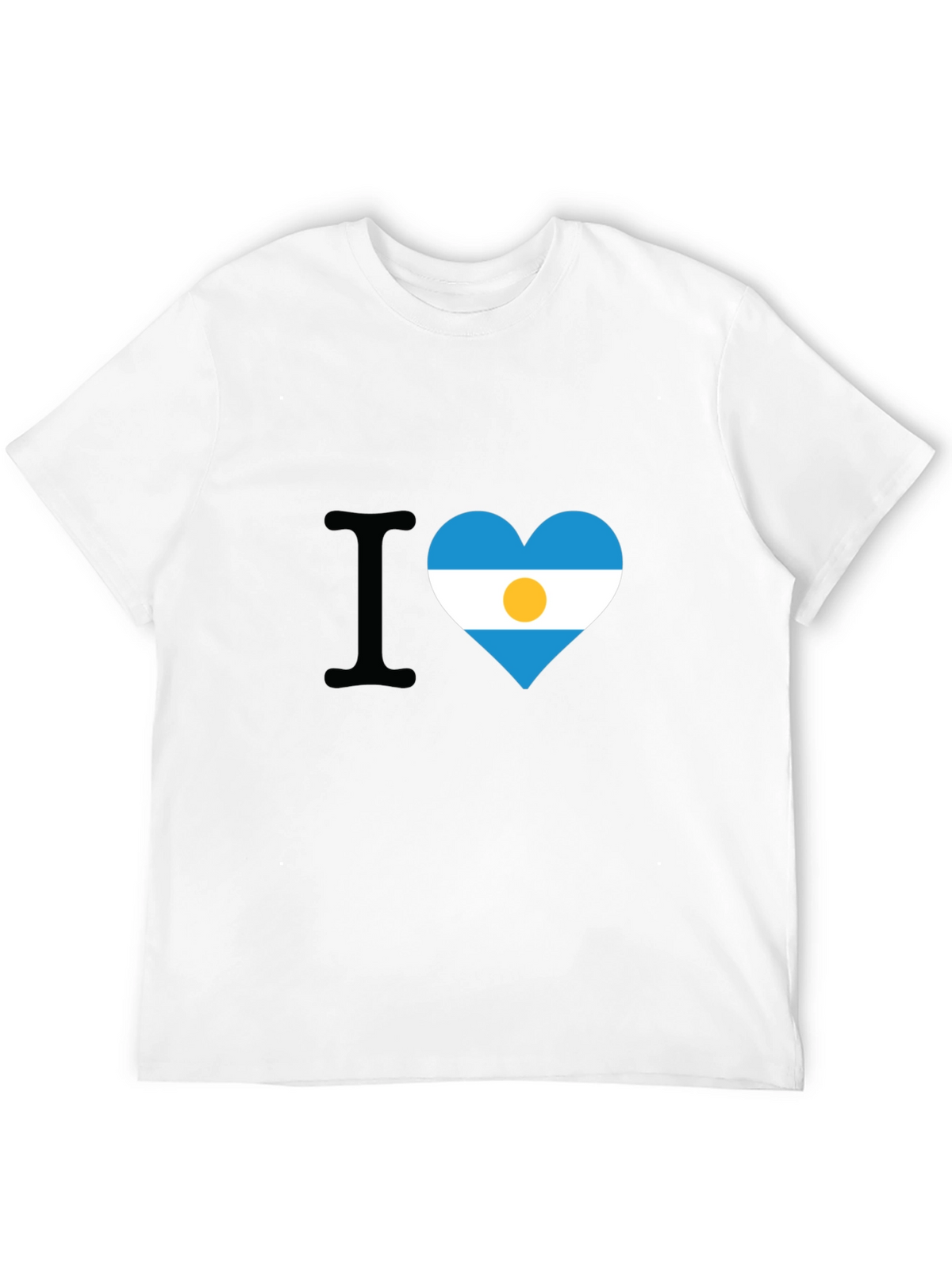 Argentina Flag Heart T-Shirt