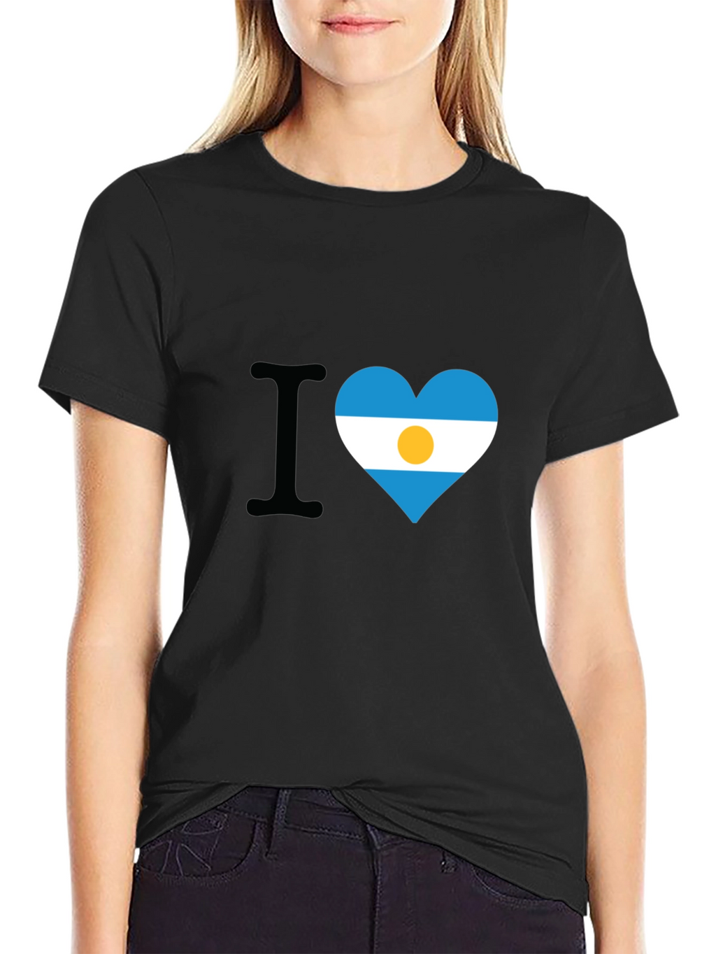 Argentina Flag Heart T-Shirt