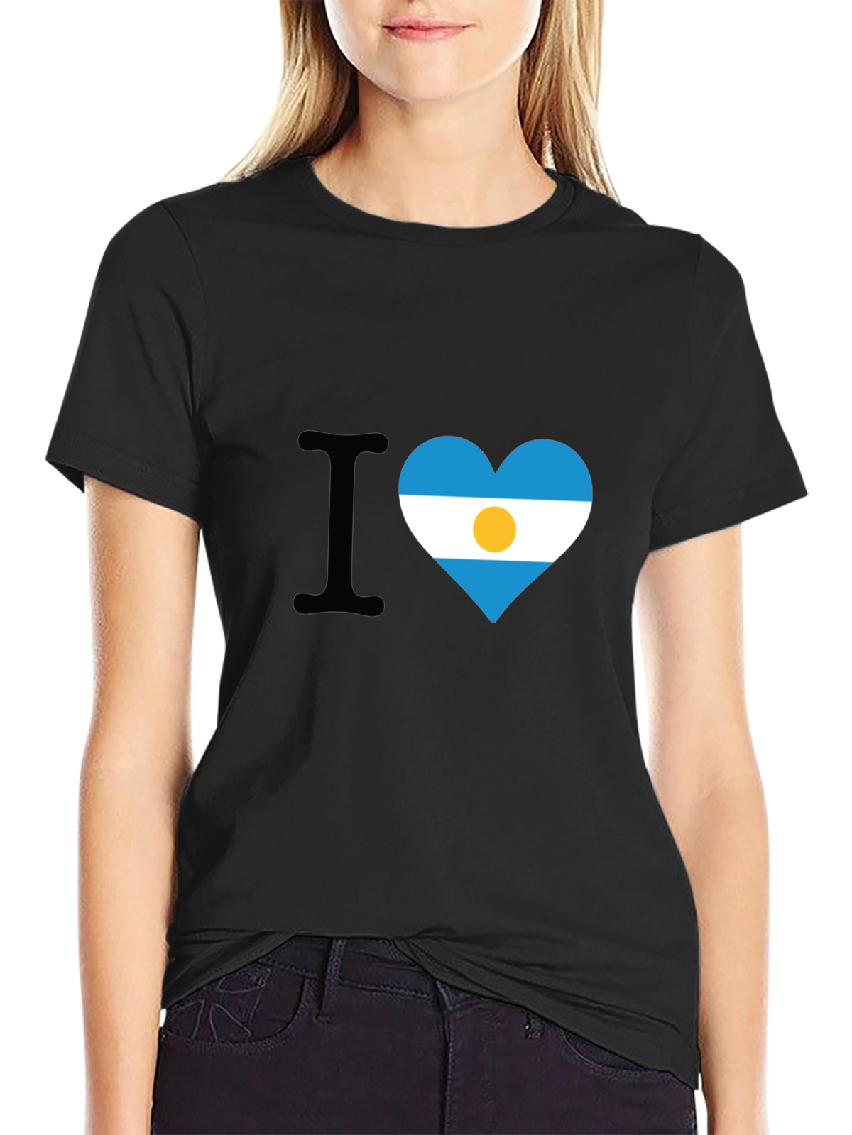 Argentina Flag Heart T-Shirt