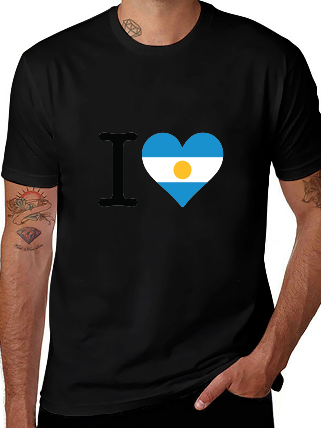 Argentina Flag Heart T-Shirt