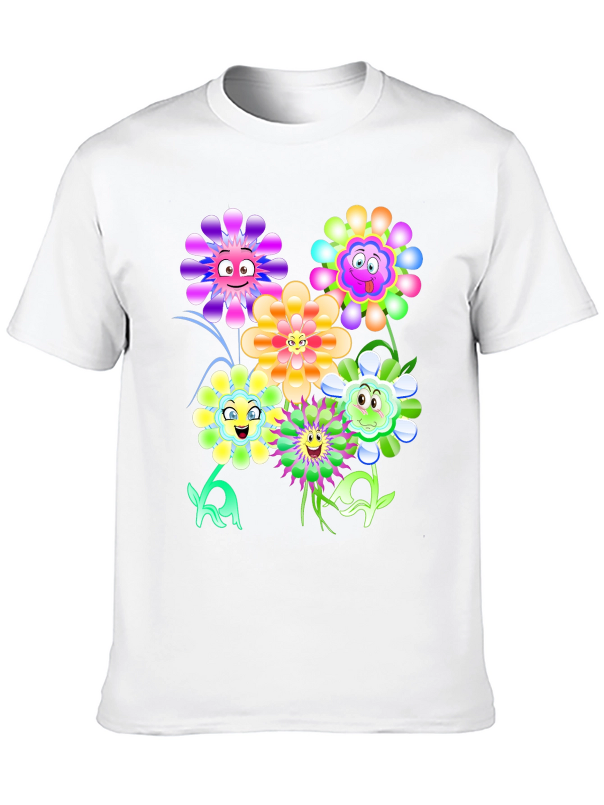 Funny Flower Graphic Print Tee