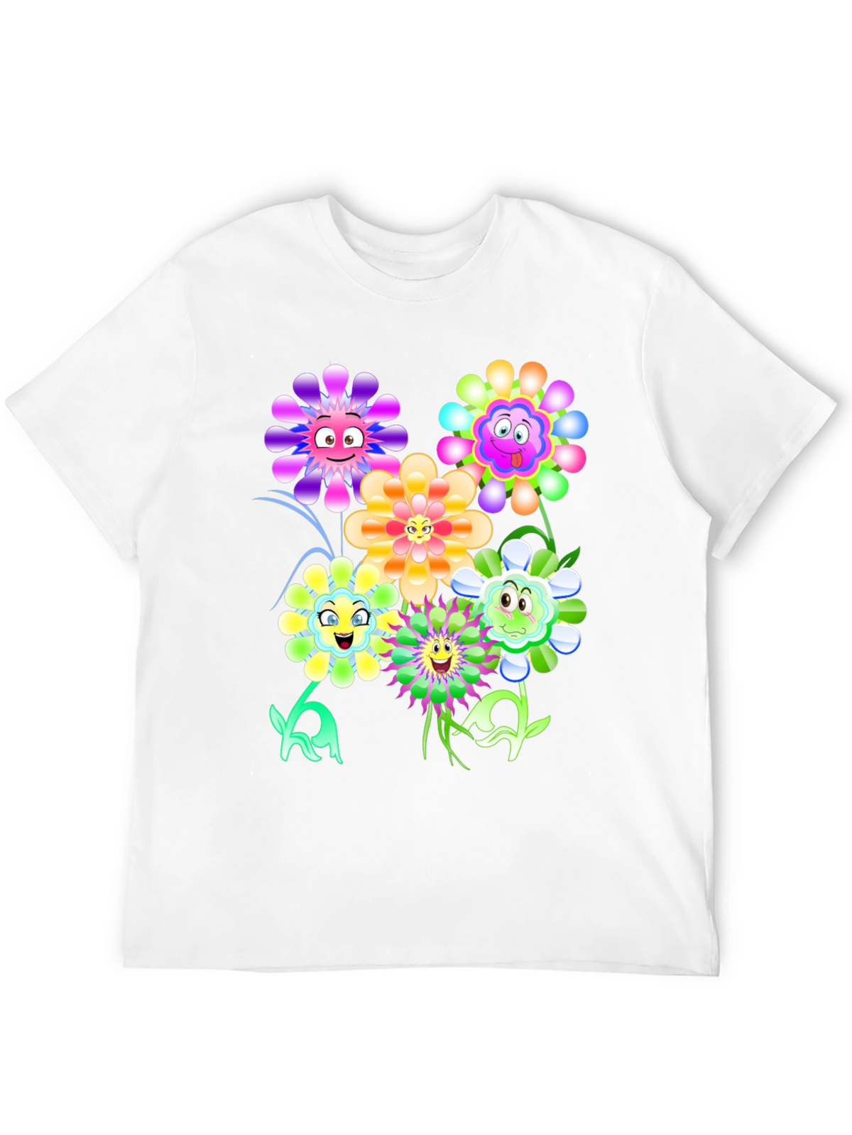 Funny Flower Graphic Print Tee