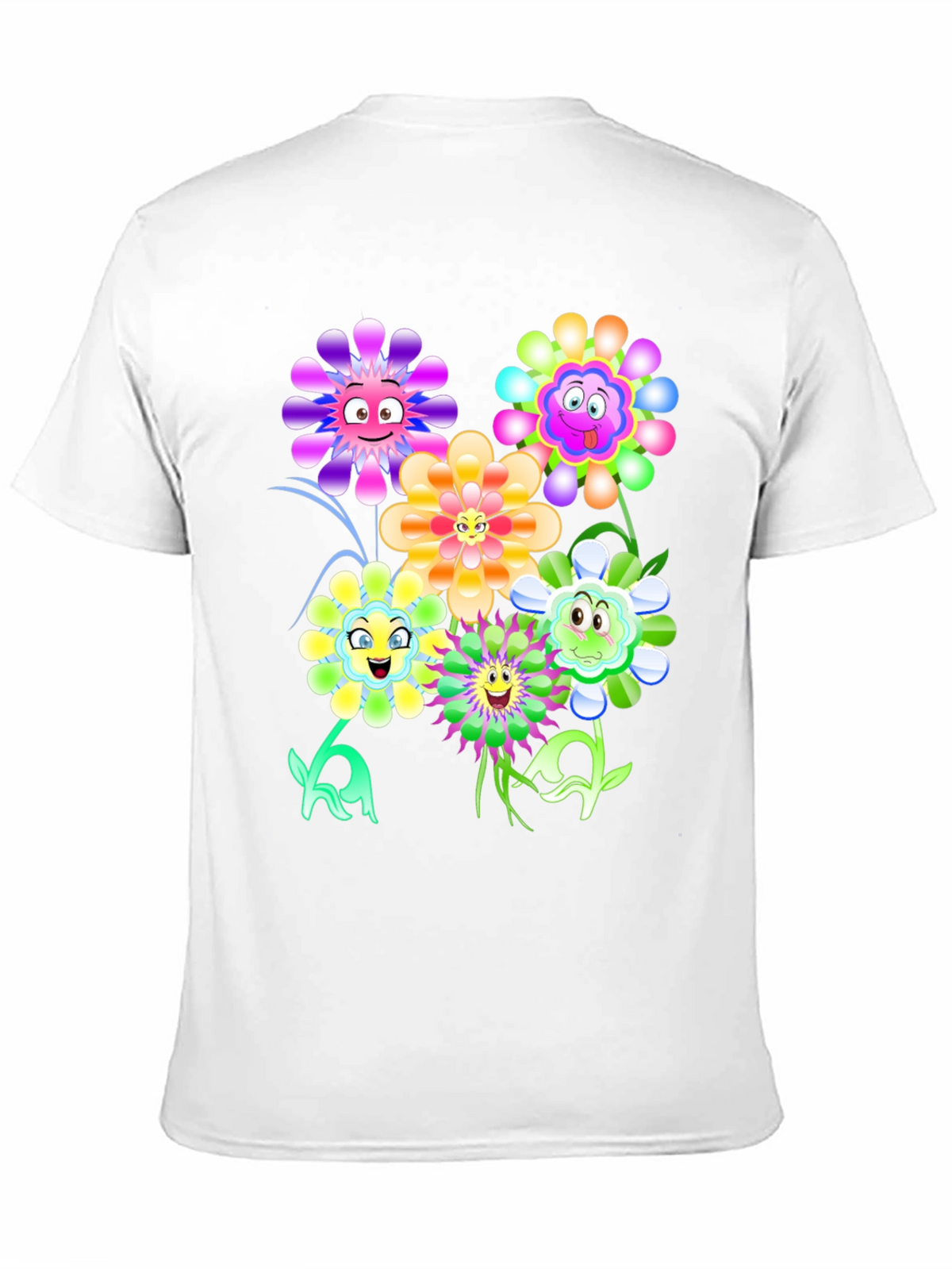 Funny Flower Graphic Print Tee