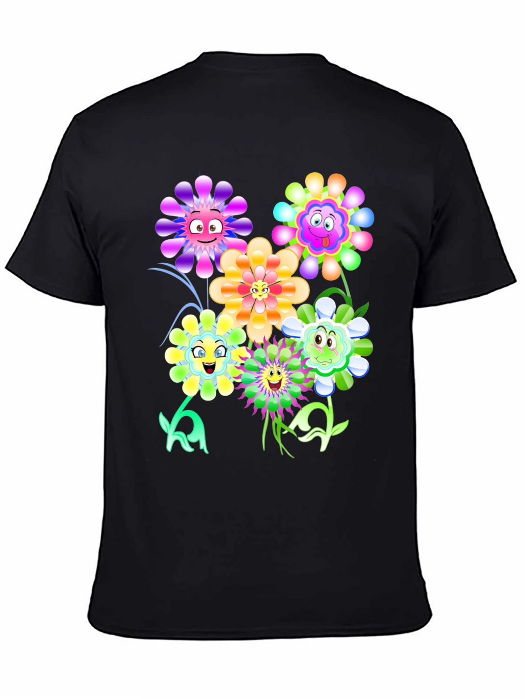 Funny Flower Graphic Print Tee