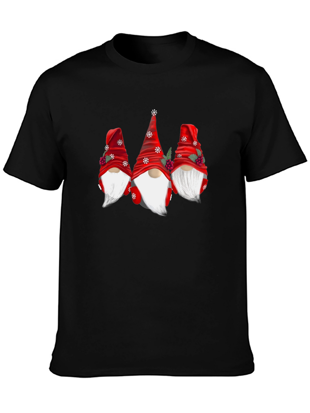 Festive Gnome Graphic Tee - Holiday Cheer
