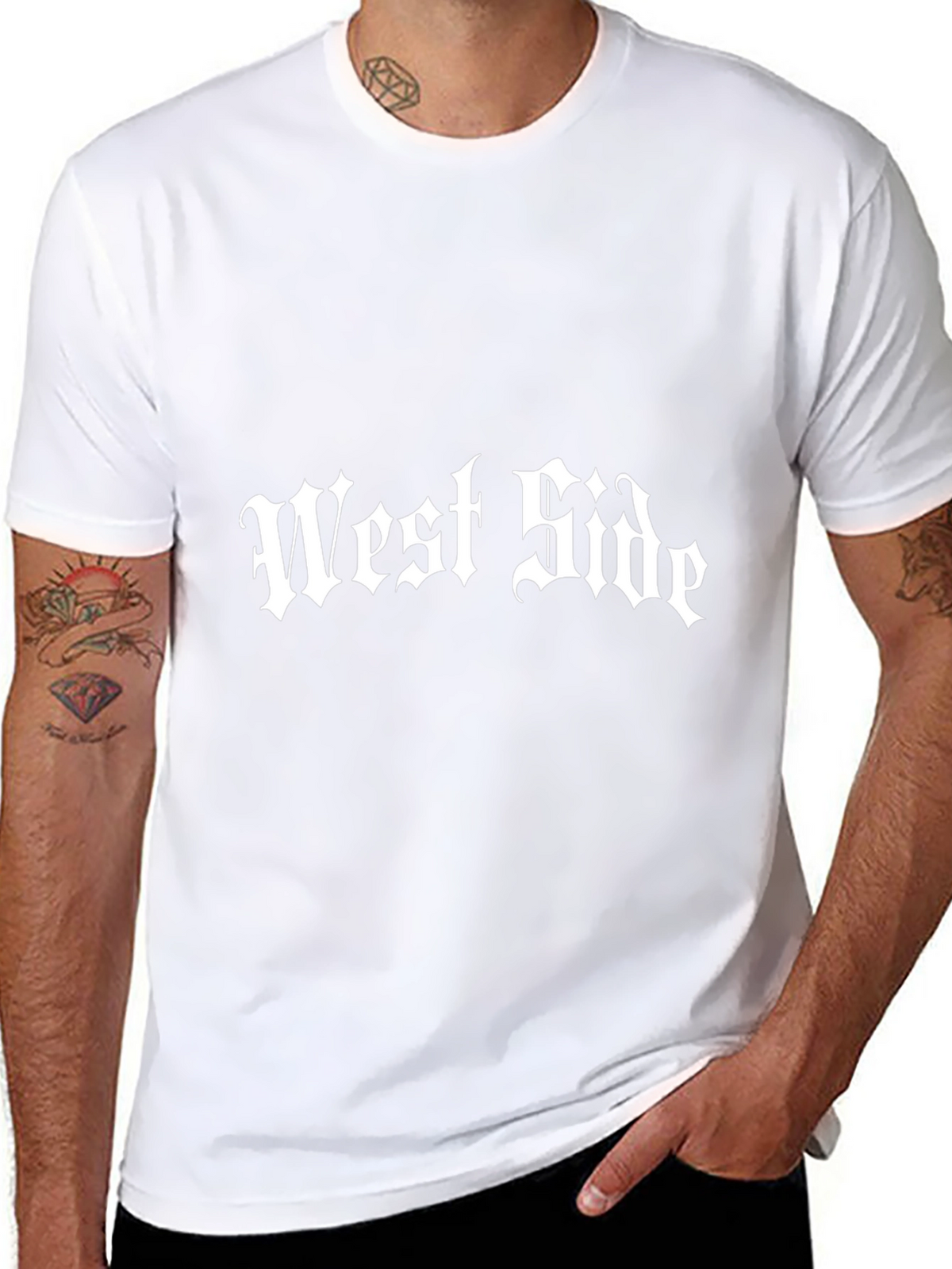 West Side Black Graphic Tee
