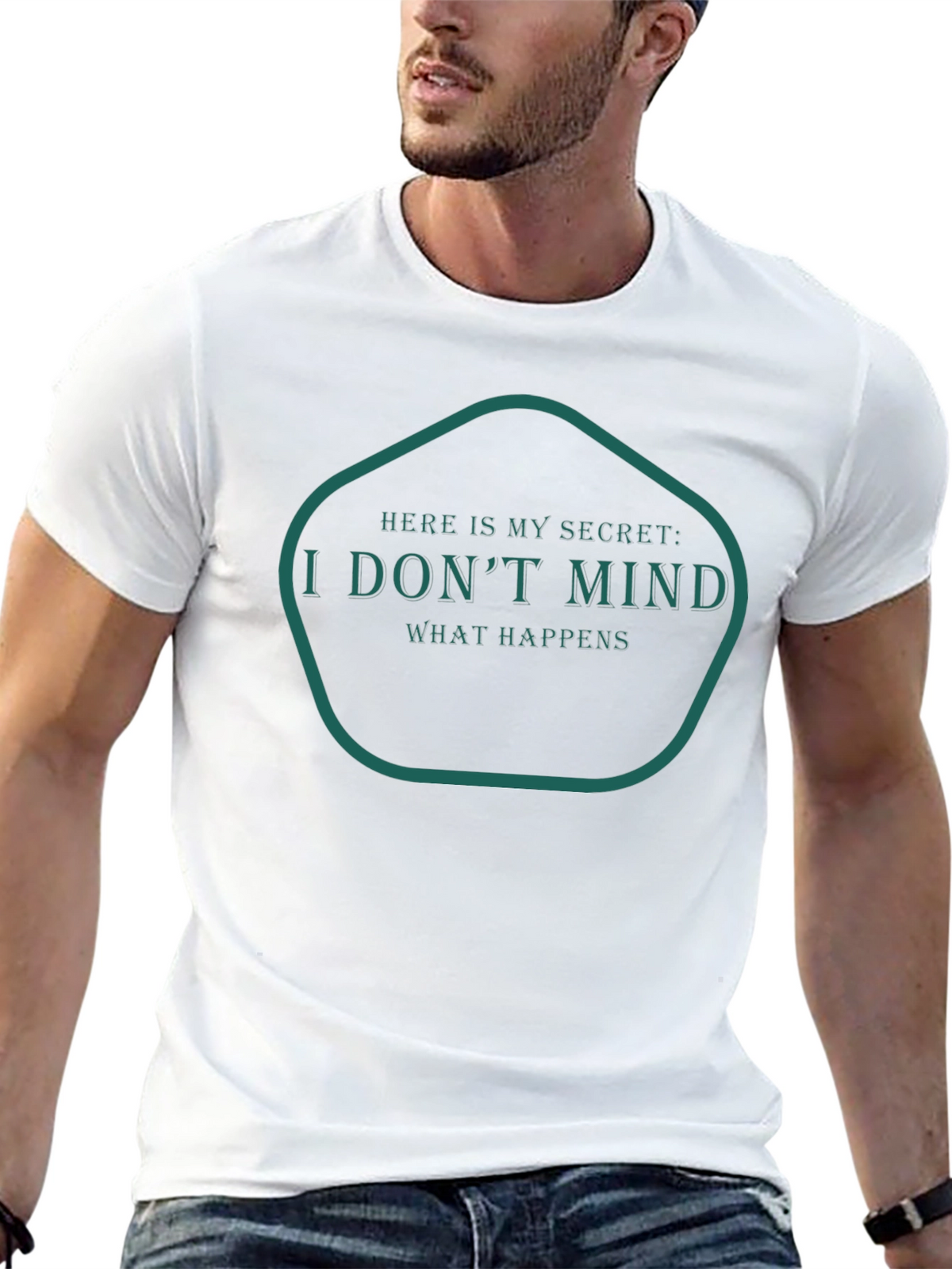 I Dont Mind Graphic Tee - Trendy T-Shirt