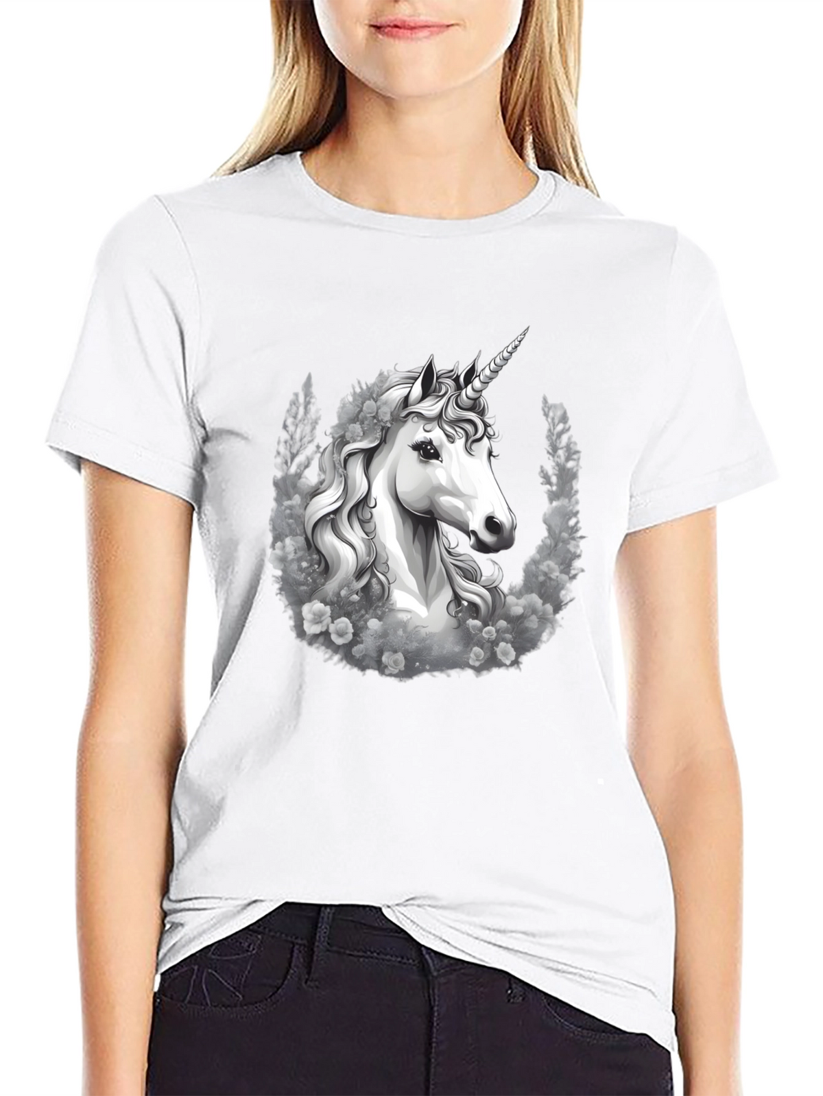 Unicorn Graphic Tee - Black T-Shirt