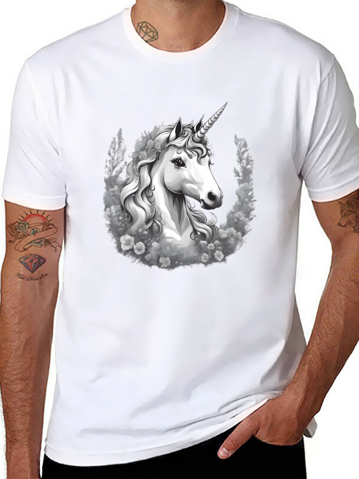 Unicorn Graphic Tee - Black T-Shirt