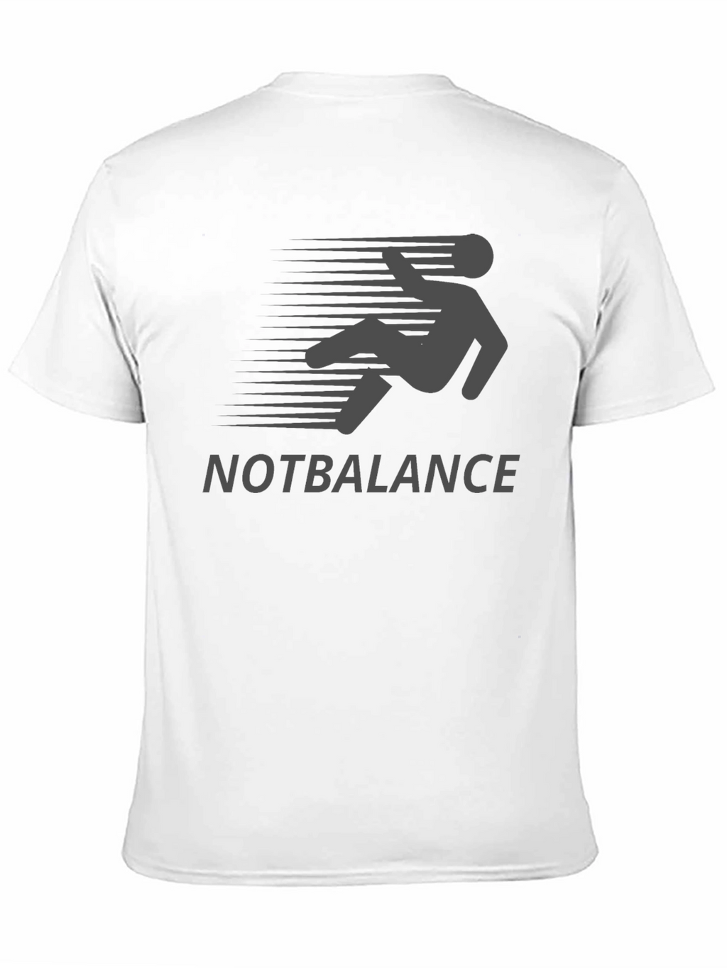 NOTBALANCE Graphic Tee - Funny Falling Man Design