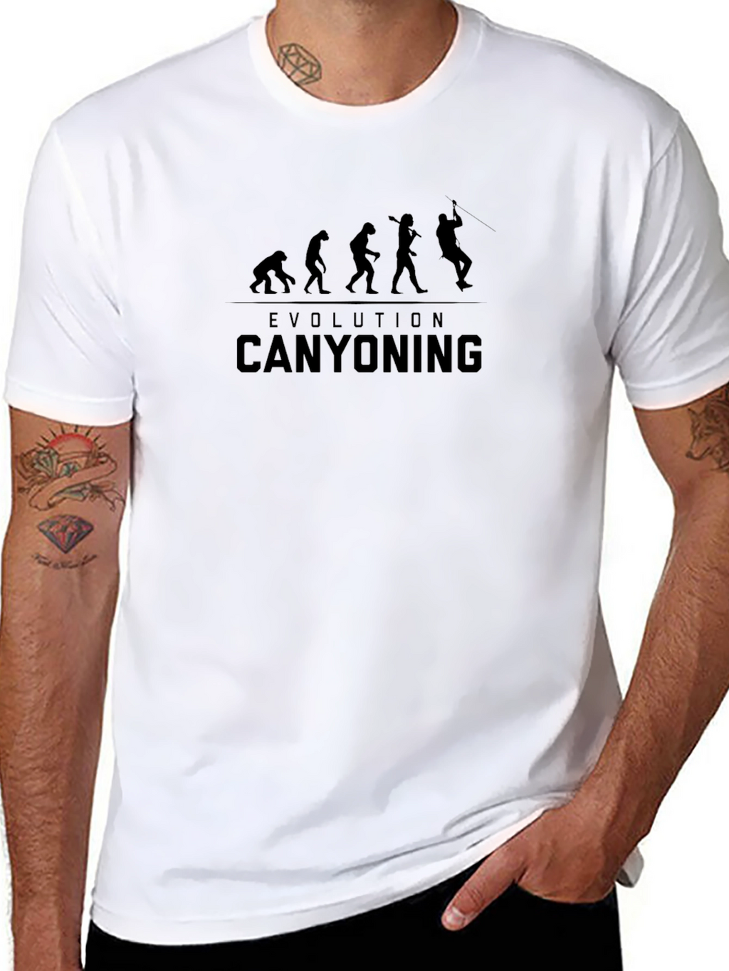 Evolution Canyoning Graphic Tee - Black