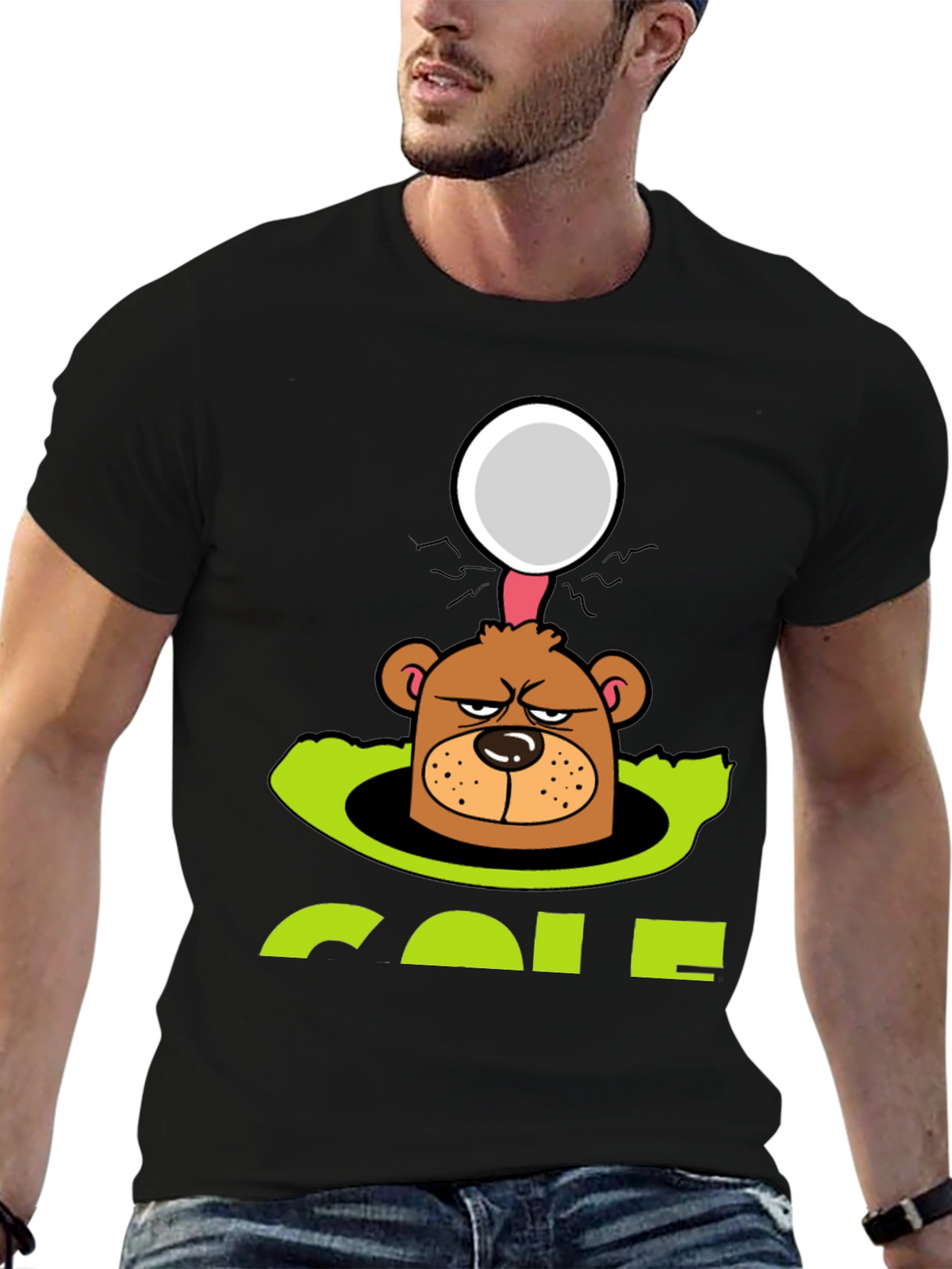 Funny Golf Bear T-Shirt
