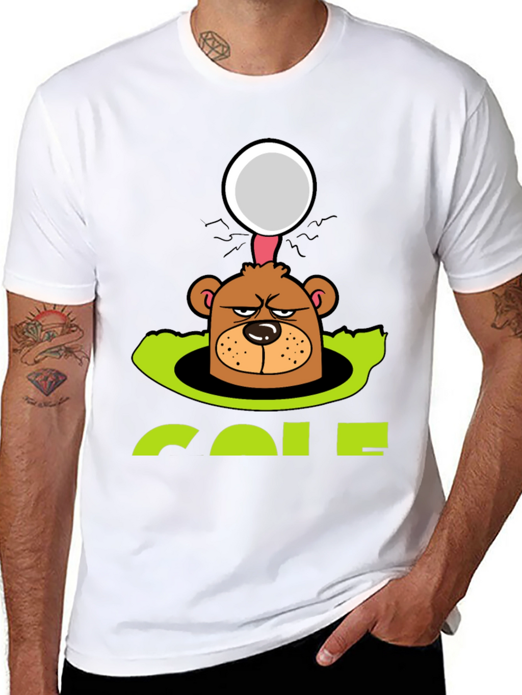 Funny Golf Bear T-Shirt