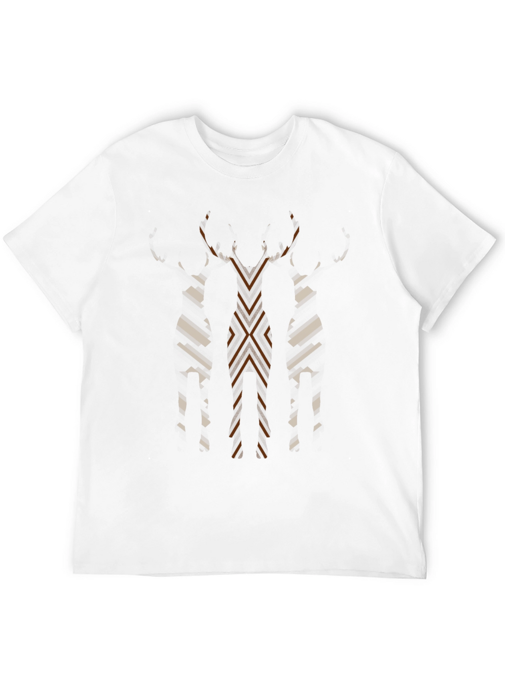 Abstract Geometric Mens Graphic Tee - Black