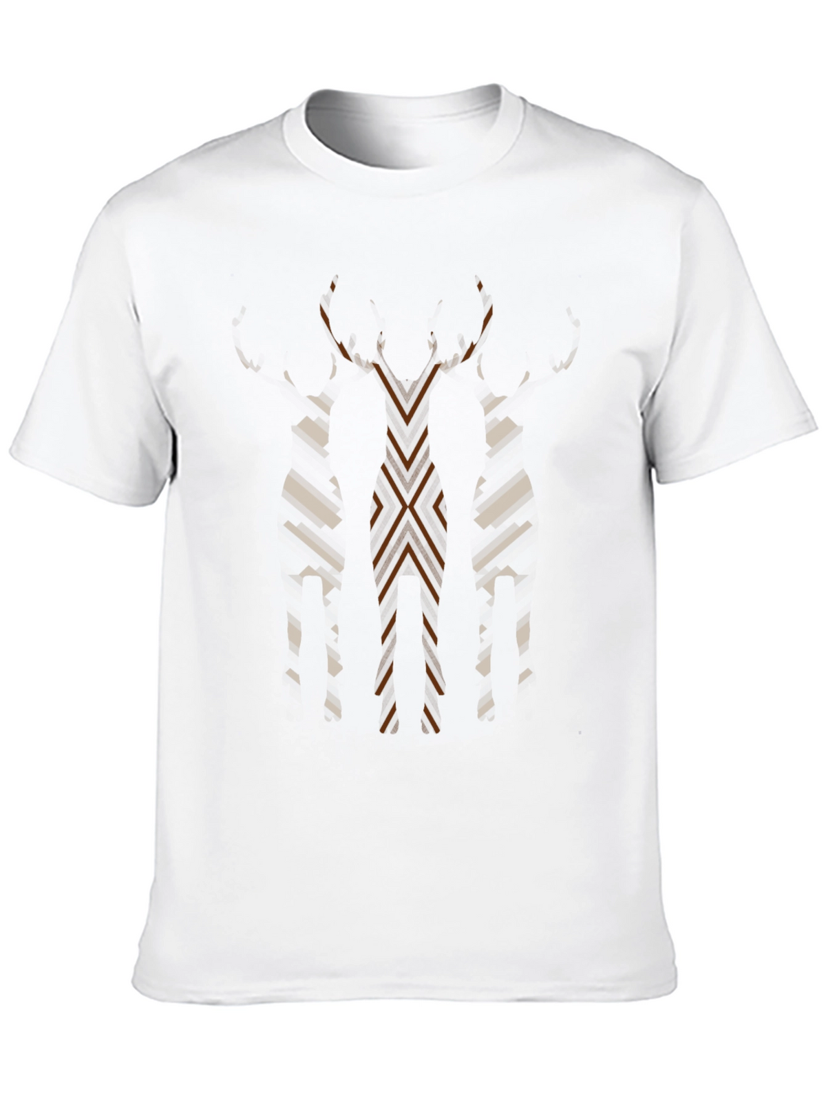 Abstract Geometric Mens Graphic Tee - Black