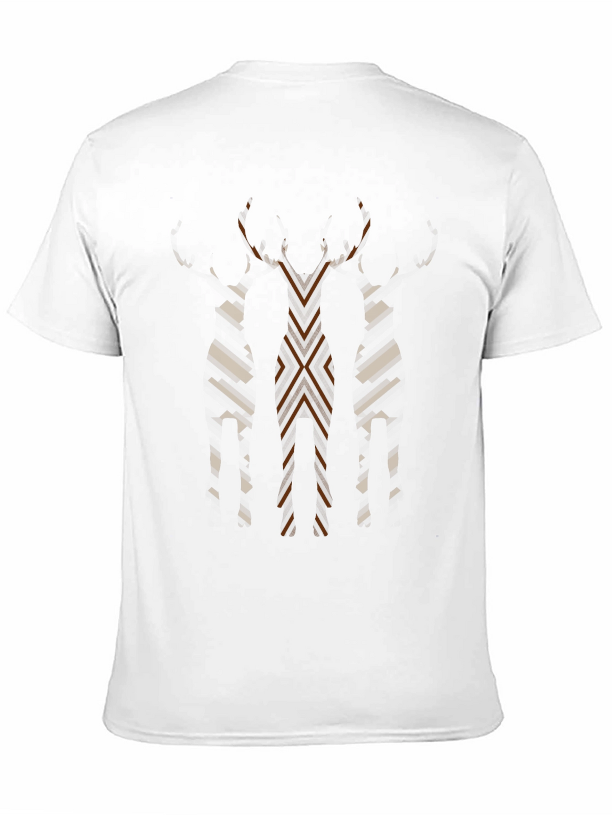 Abstract Geometric Mens Graphic Tee - Black