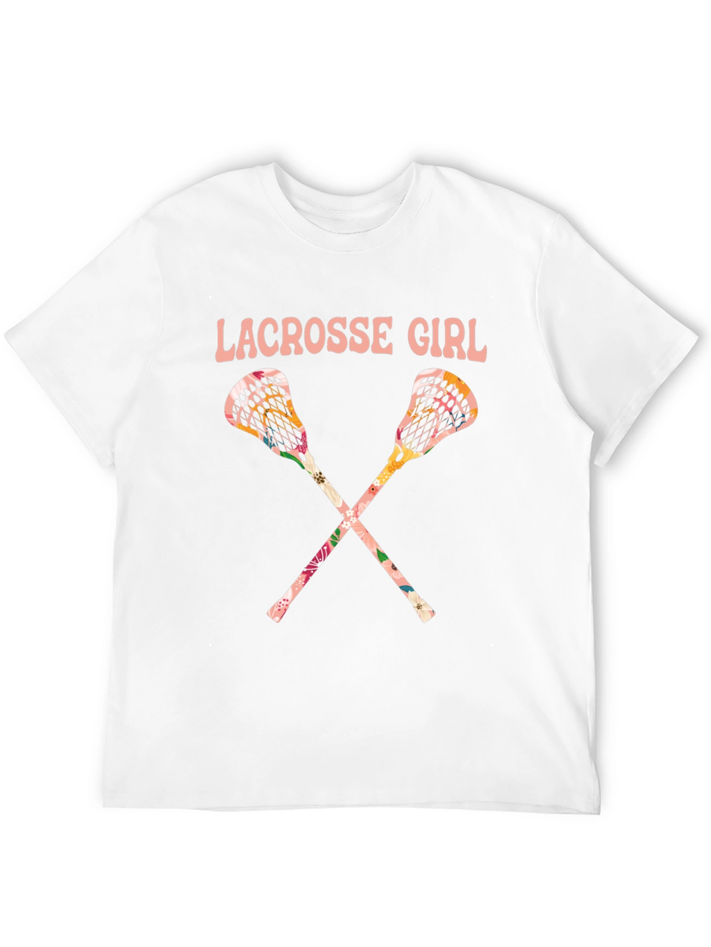 Lacrosse Girl Floral T-Shirt
