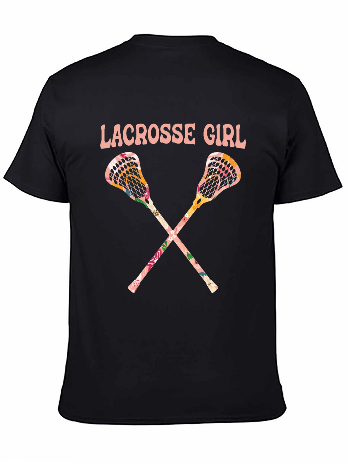 Lacrosse Girl Floral T-Shirt