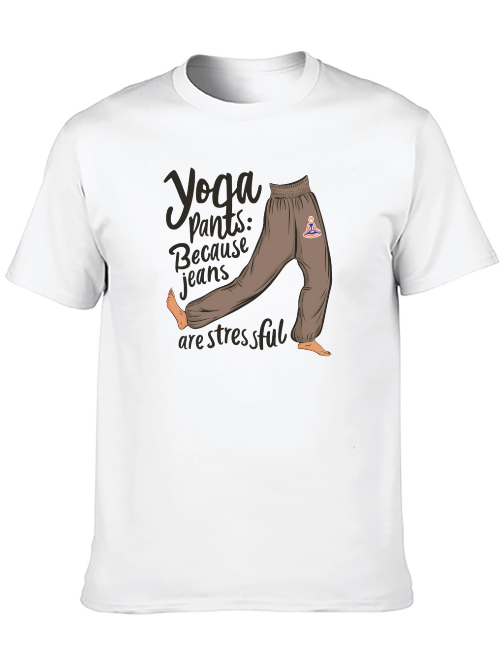 Yoga Pants Graphic Tee: Comfort & Style
