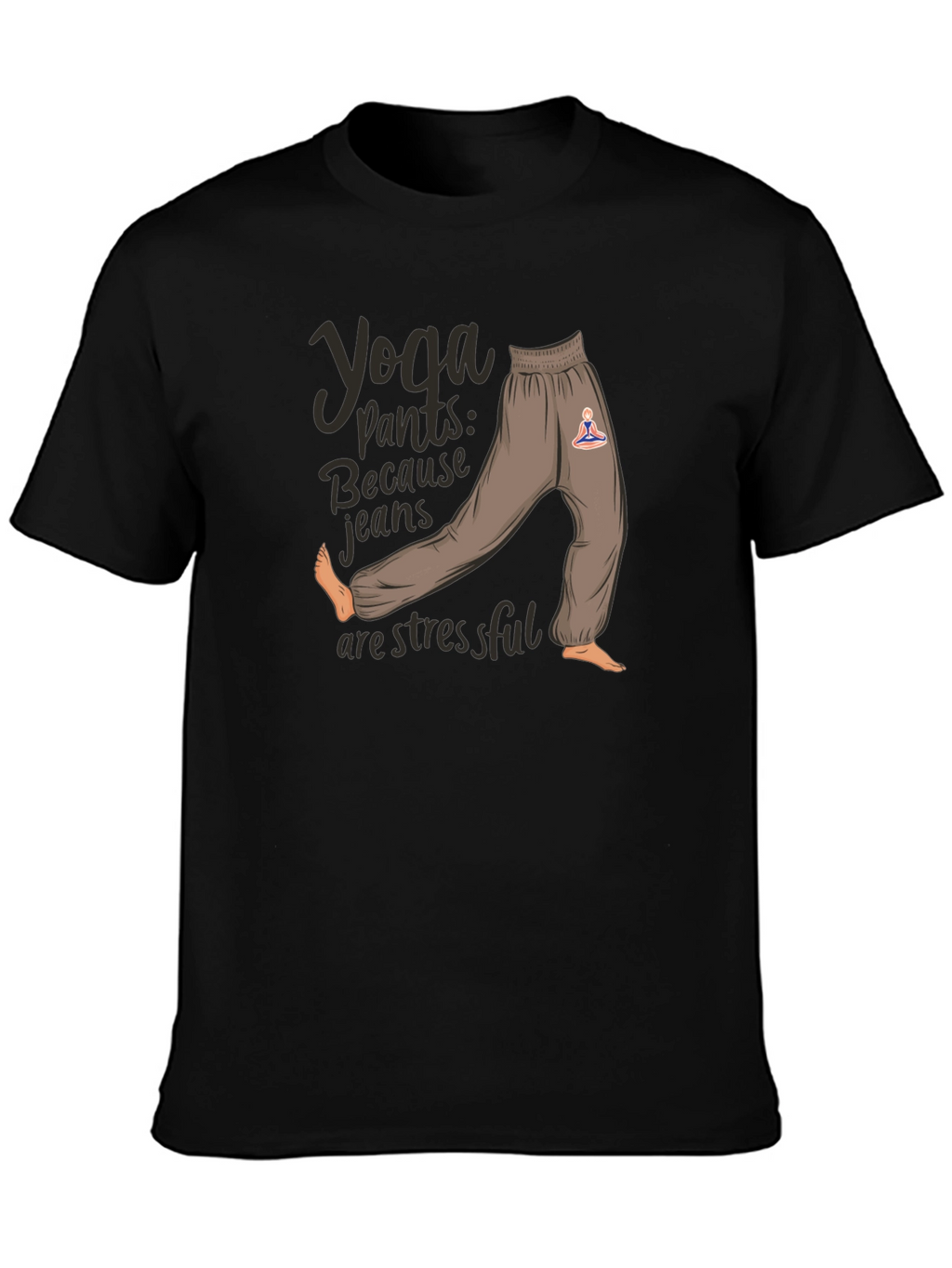 Yoga Pants Graphic Tee: Comfort & Style