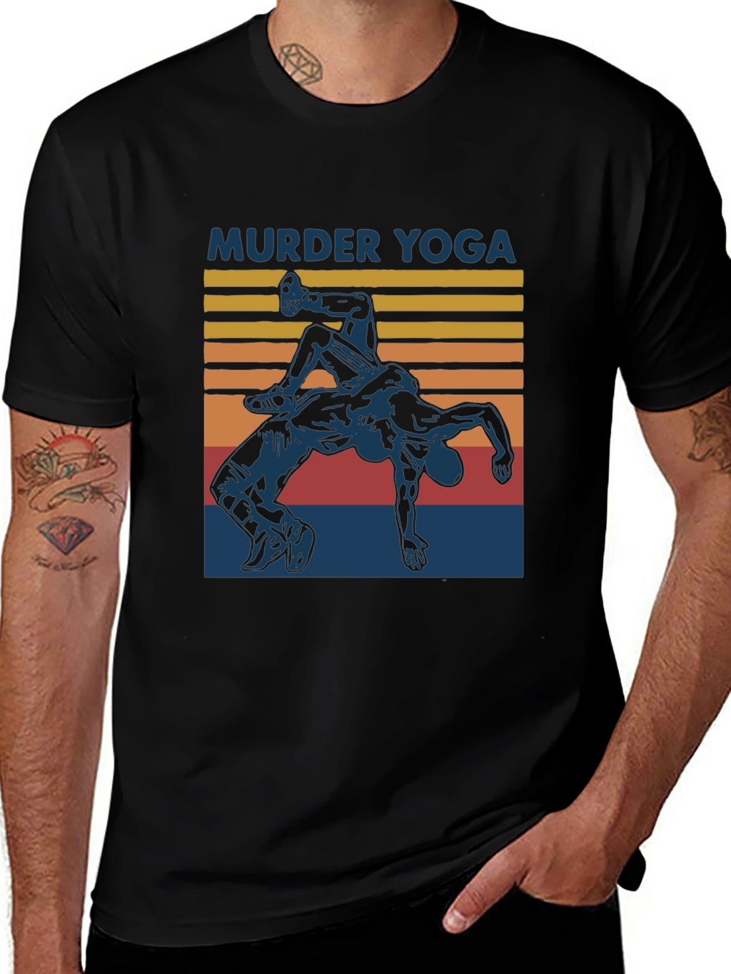 Murder Yoga Graphic T-Shirt