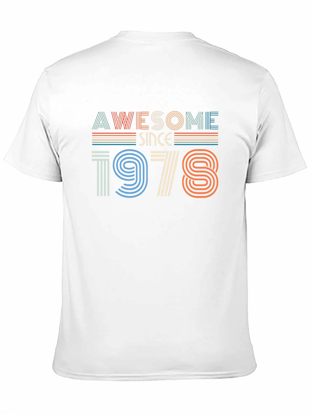 Awesome Since 1978 Black Graphic T-Shirt