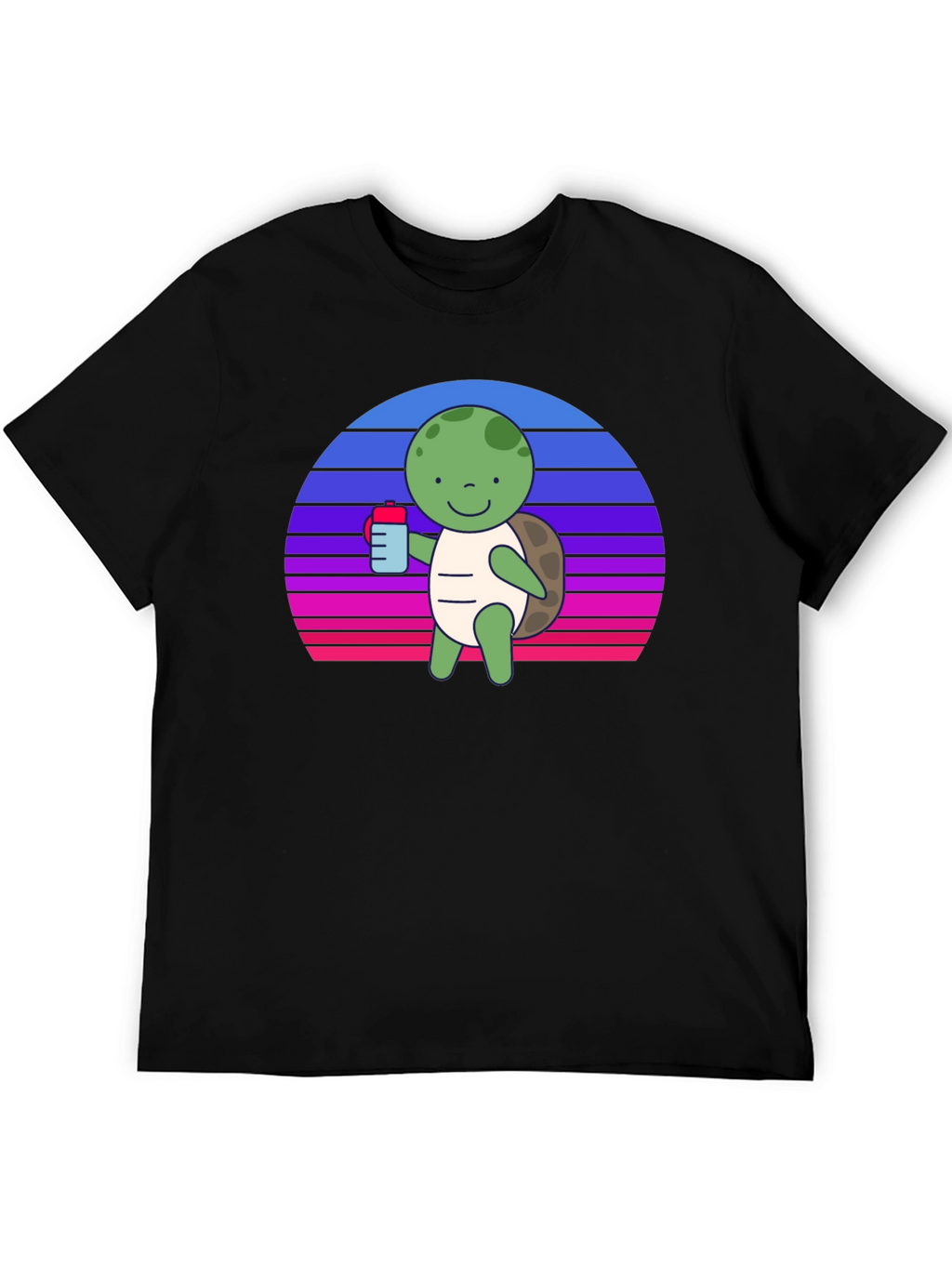 Turtle Sipping Sunset Tee